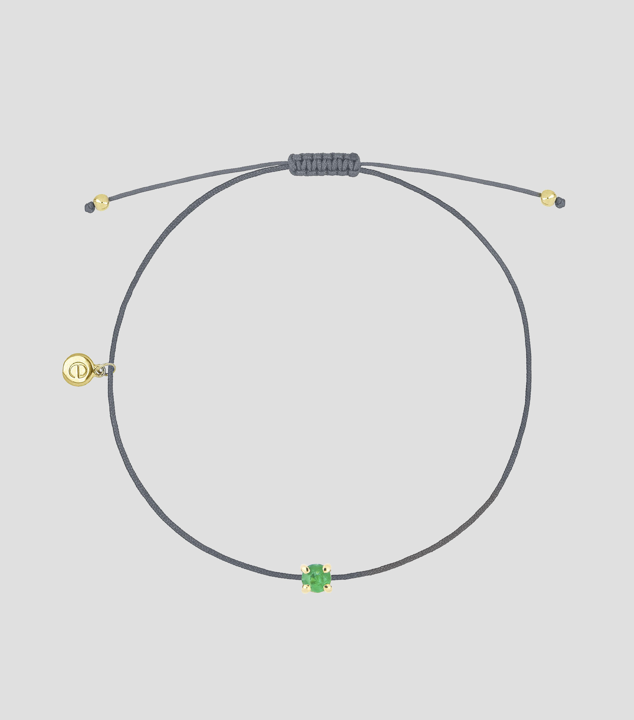 Pulsera con esmeralda Mujer