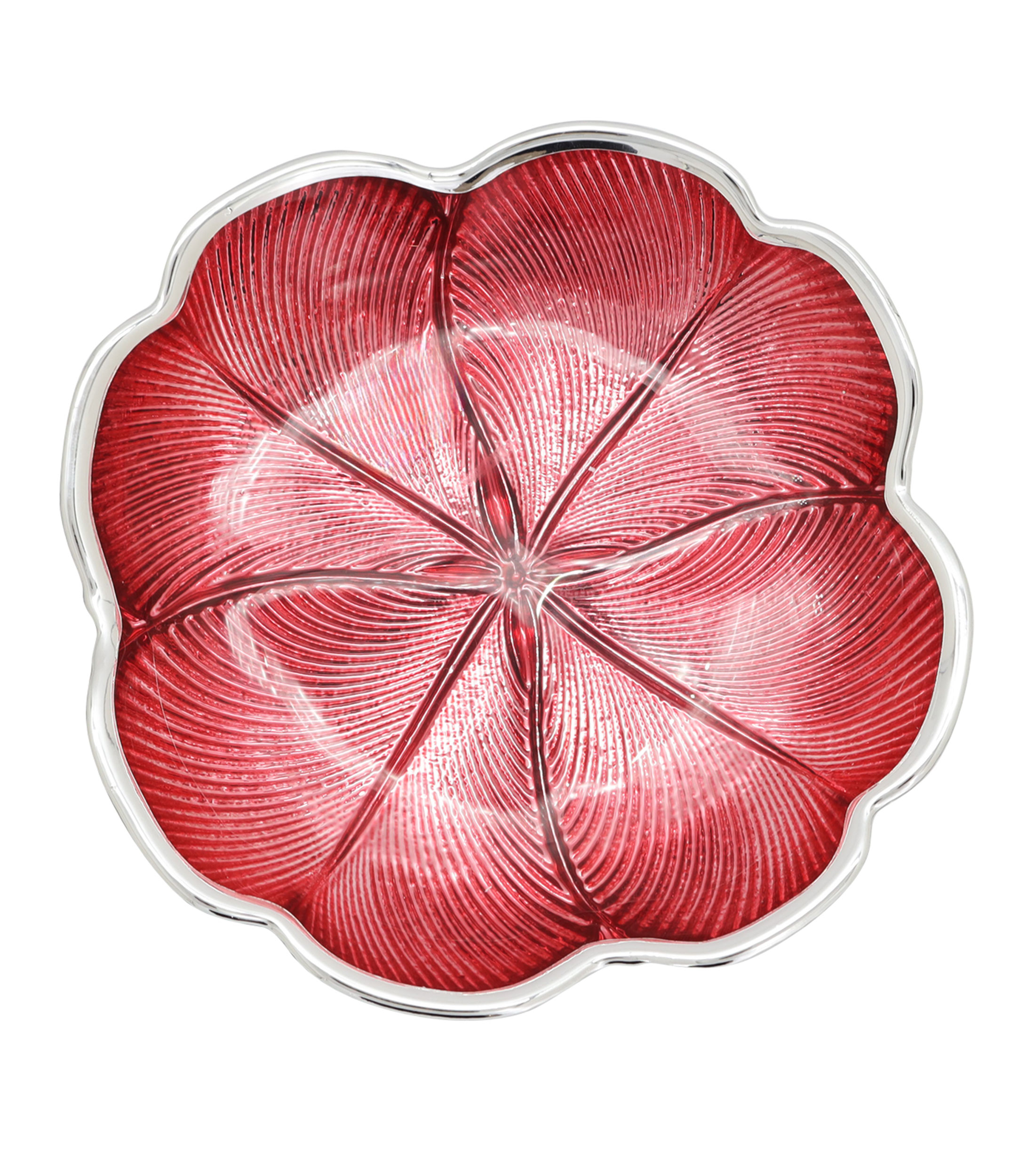 Centro de Mesa Trebol rojo en cristal