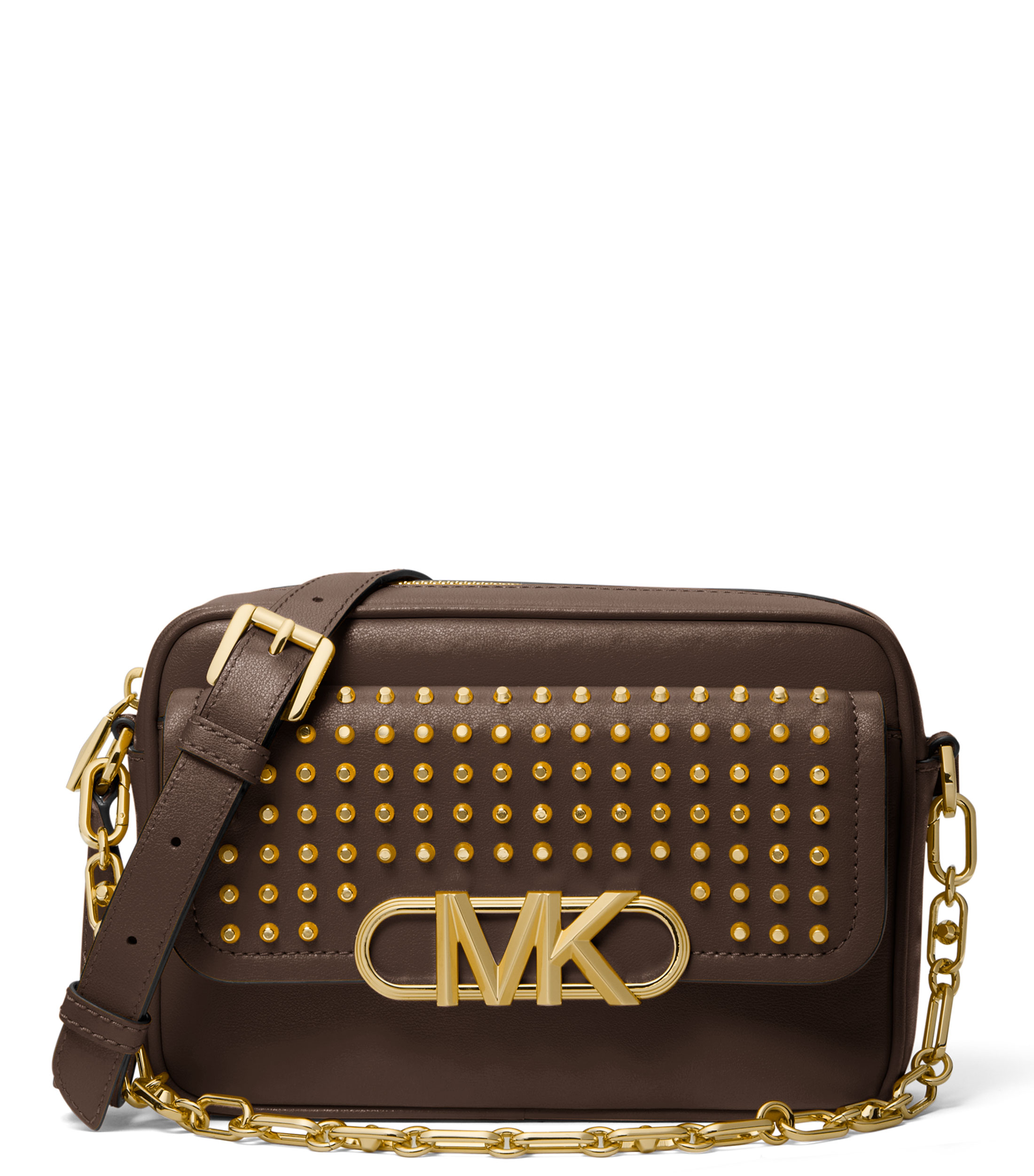 Michael Kors Bolso crossbody en piel con estoperoles Parker Mujer El Palacio de Hierro