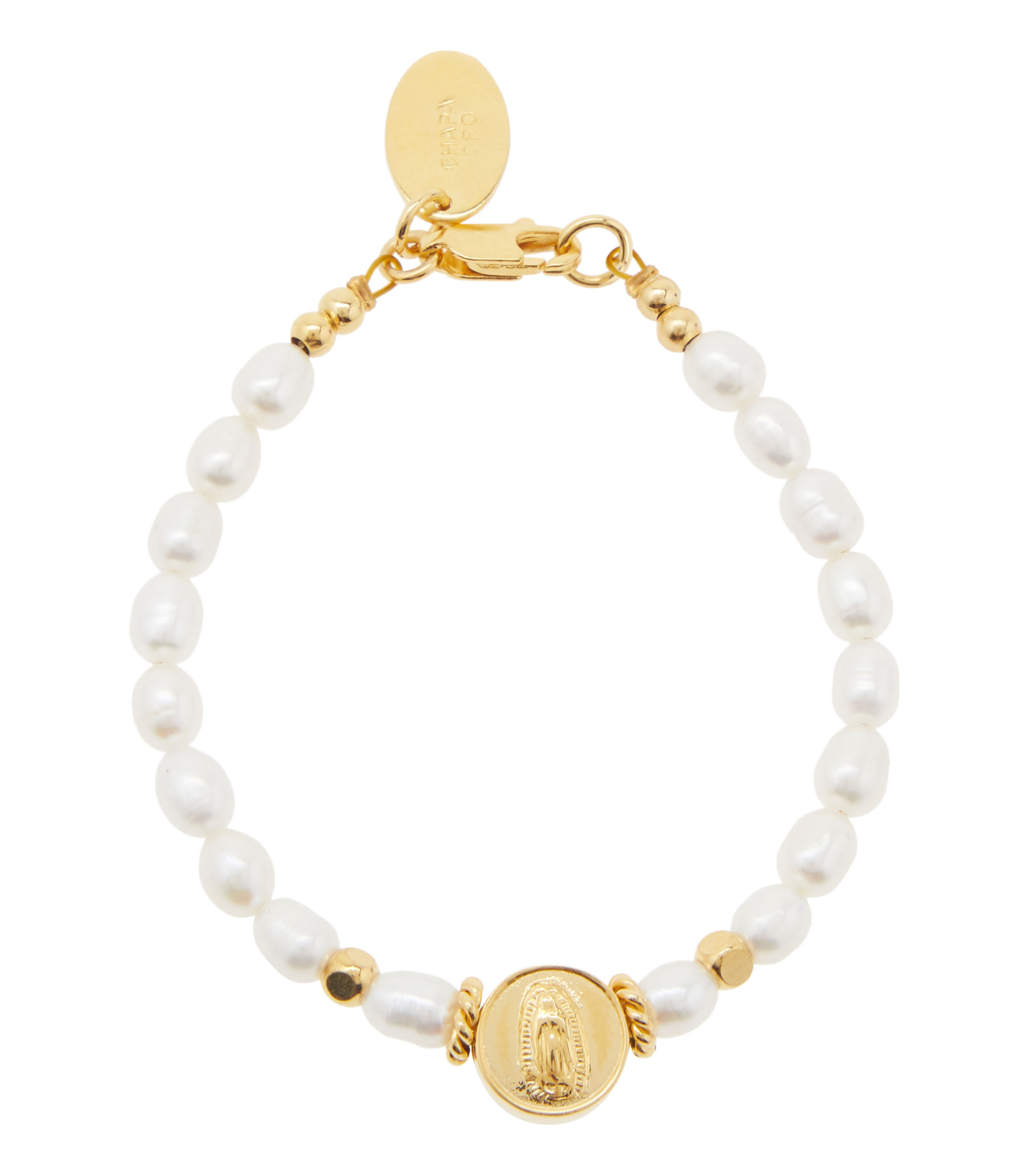 Pulsera Virgen con perlas Niña