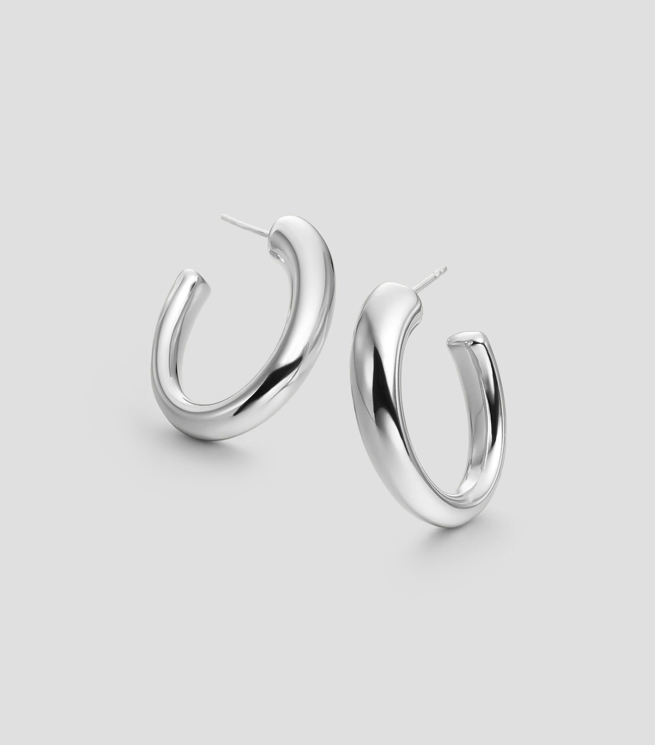 Pendientes de aro en plata .925 Mujer