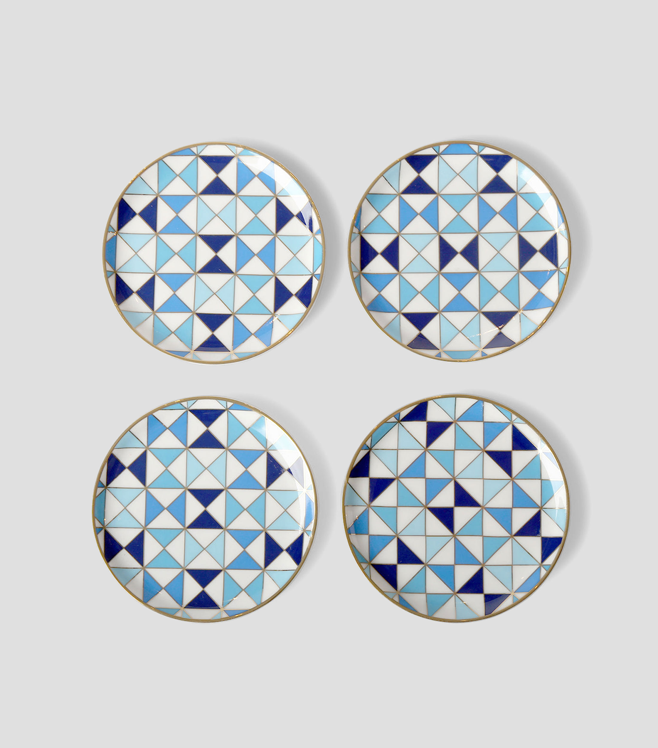 Set 4 portavasos Sorrento azul
