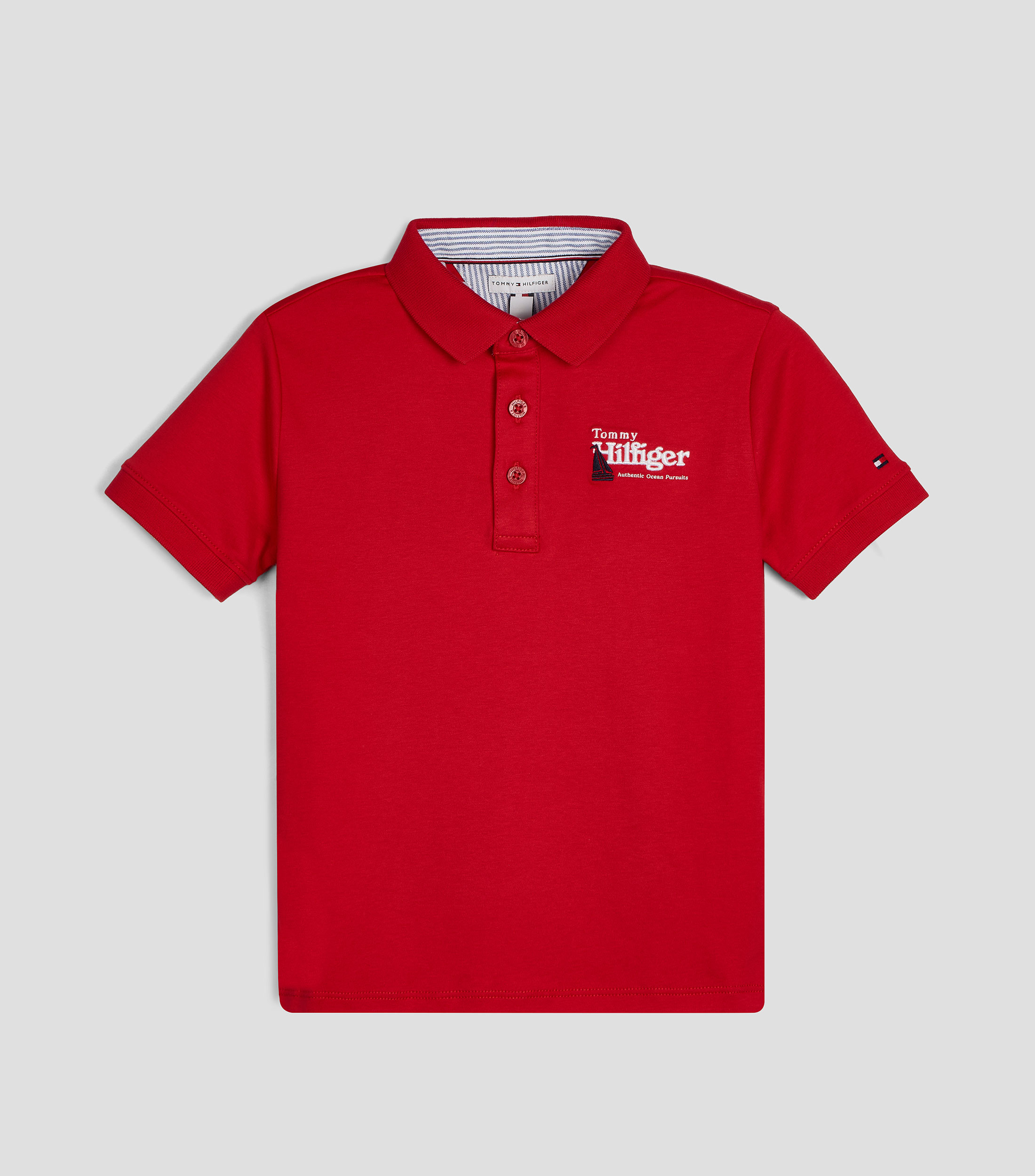 Playera tipo polo manga corta lisa Niño