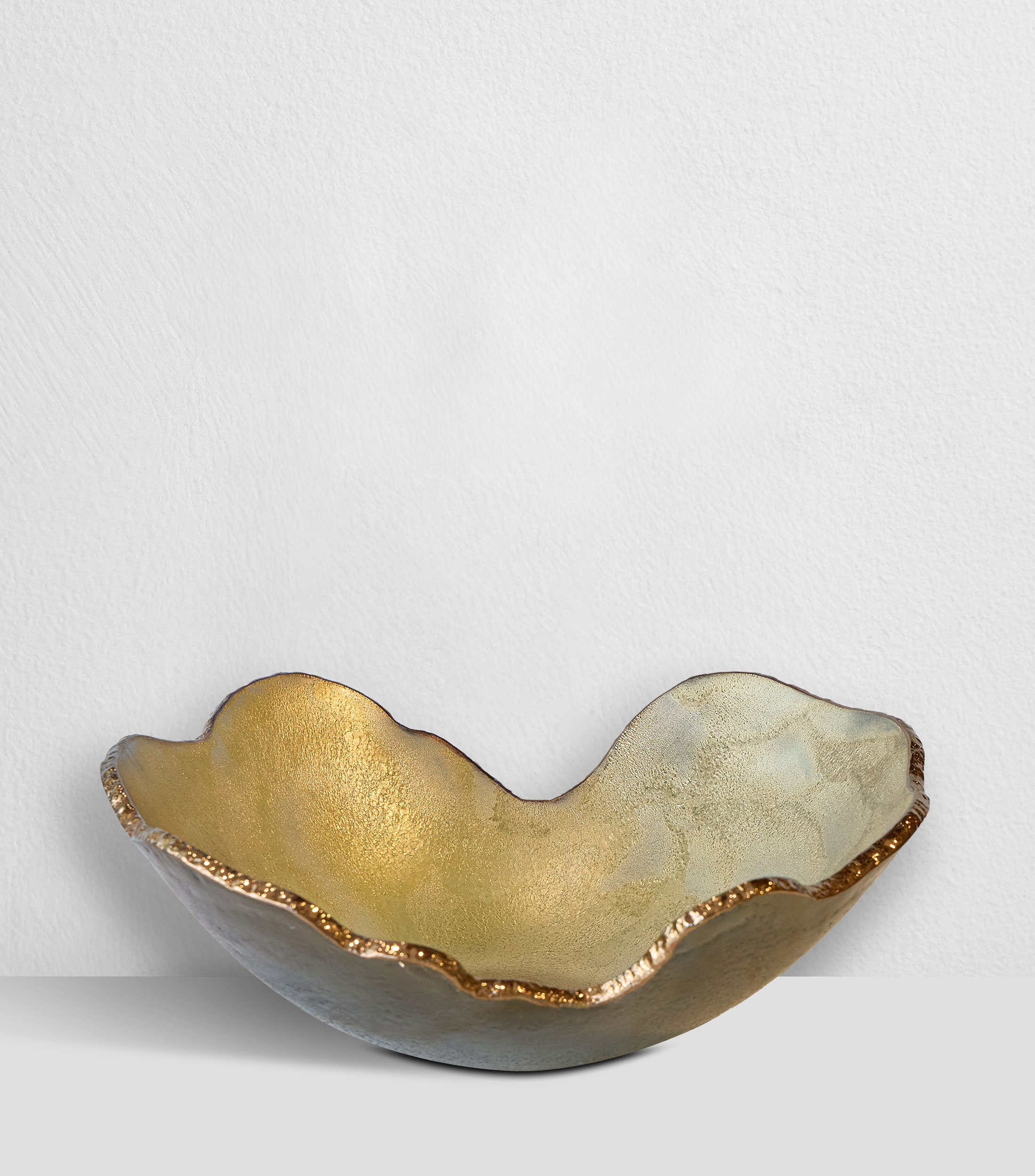 Figura decorativa Mapa Ouro Fosca en vidrio