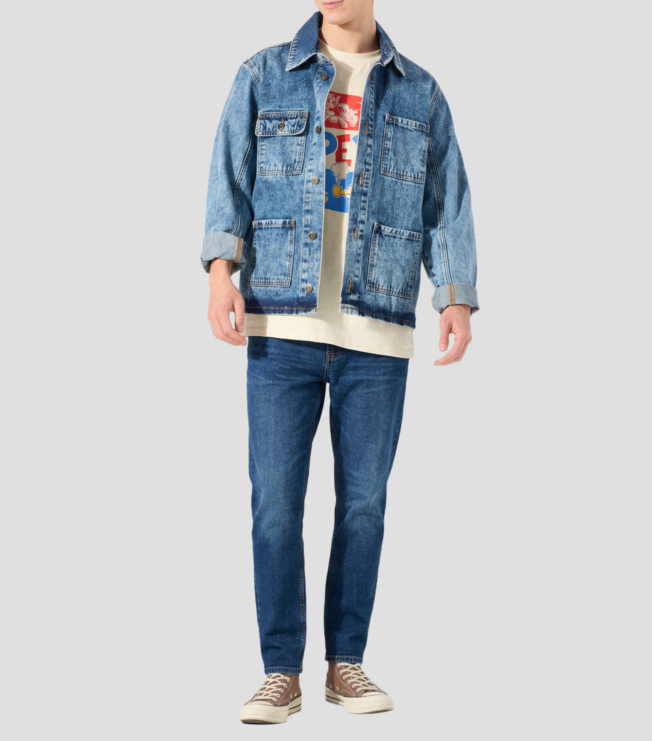 Jeans baggy amplio Hombre