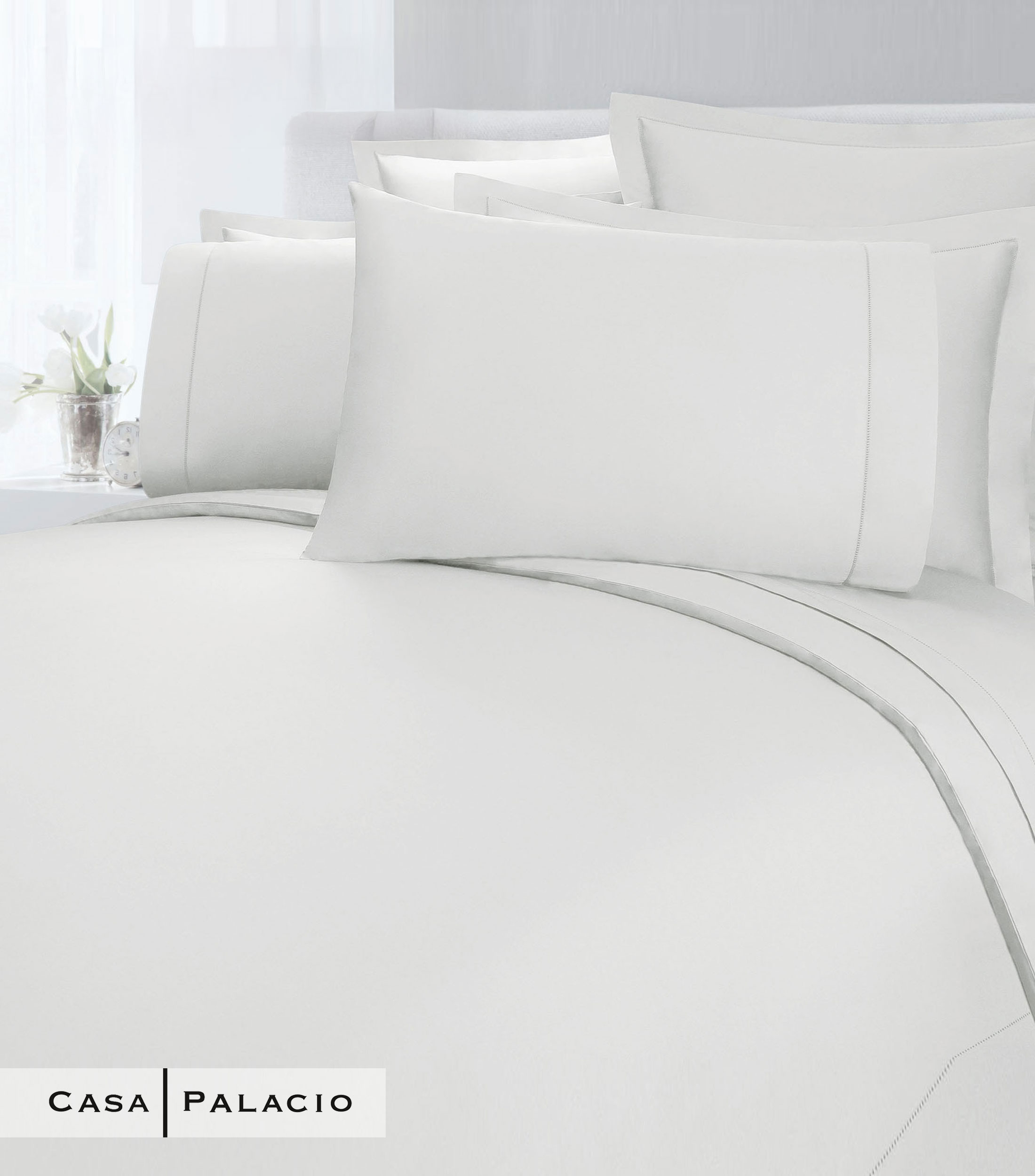 Juego de Funda para Duvet Individual en algodon Royal gris plata