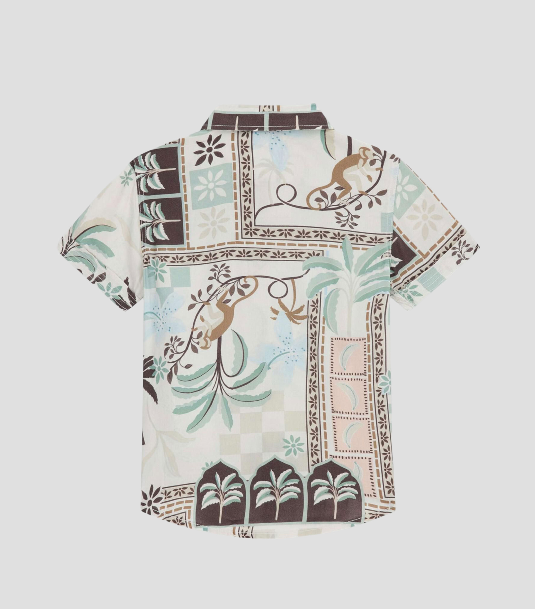 Camisa estampada con manga corta Niño