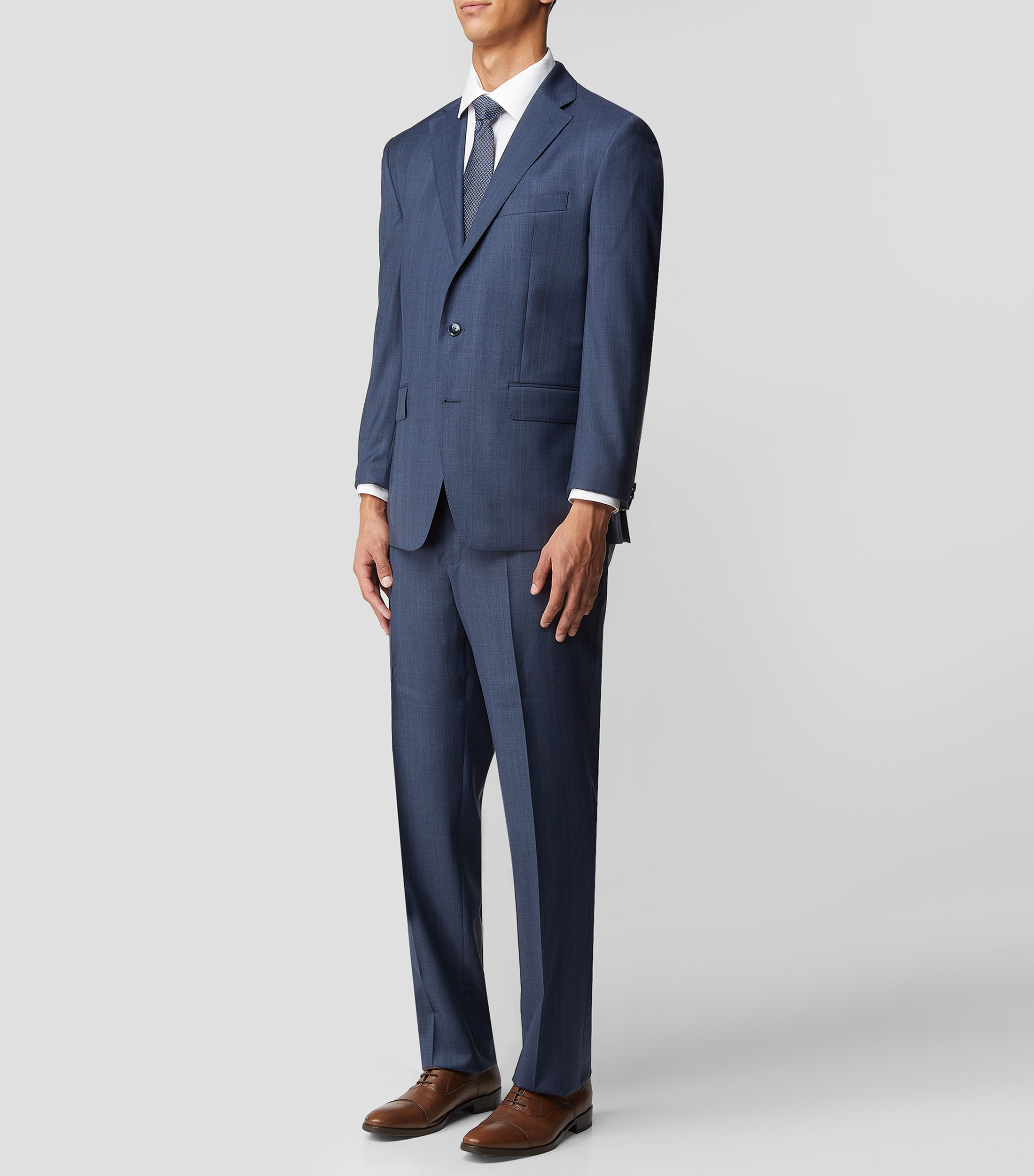 Traje de corte Regular a cuadros Hombre