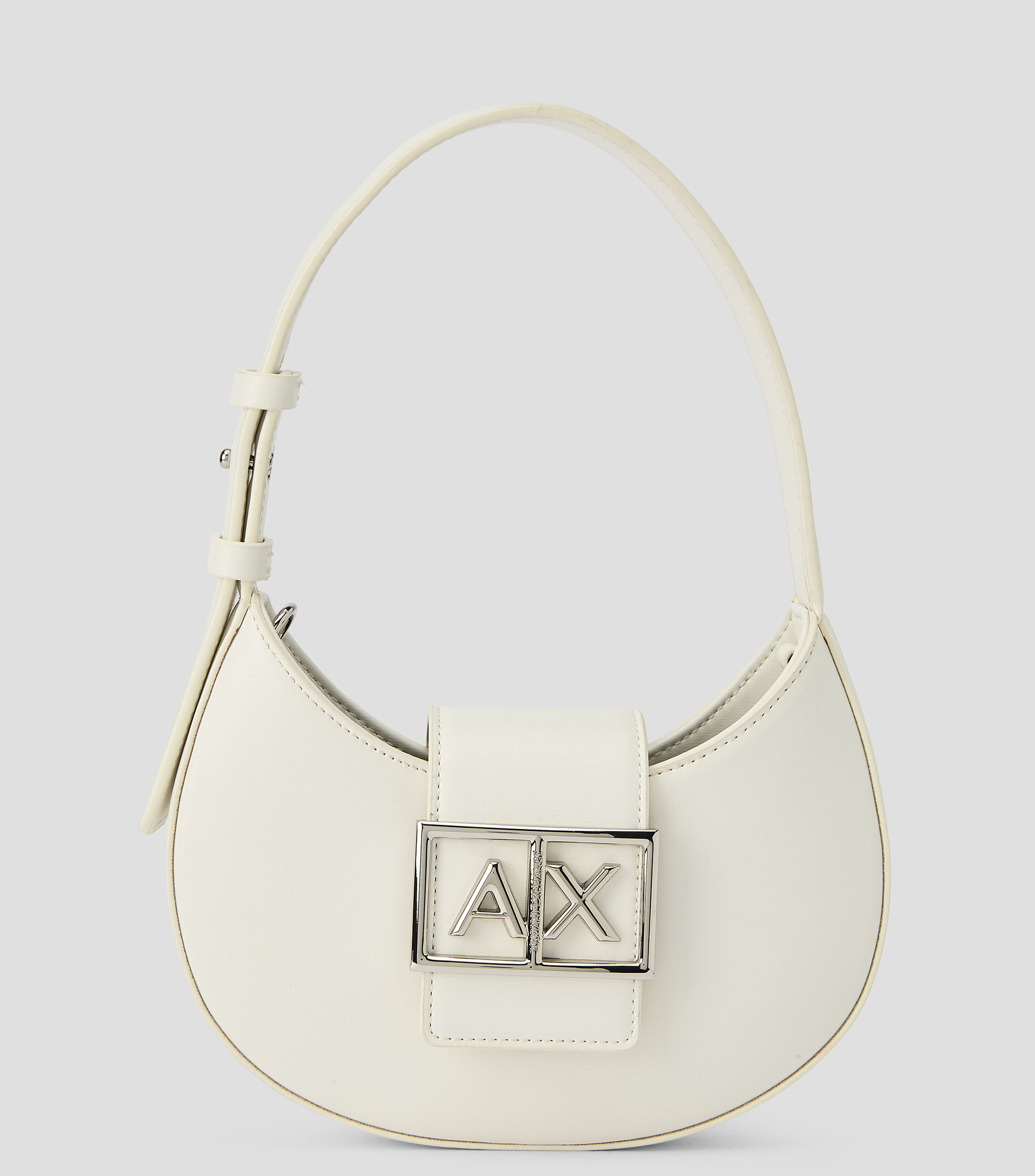 Bolsa shoulder mini blanca lisa Mujer