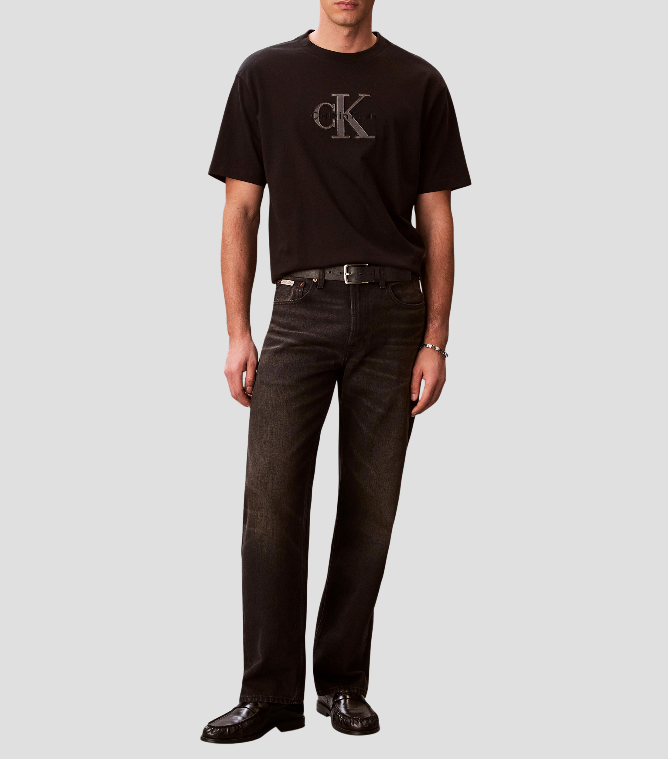 Playera cuello redondo magna corta estampada Hombre