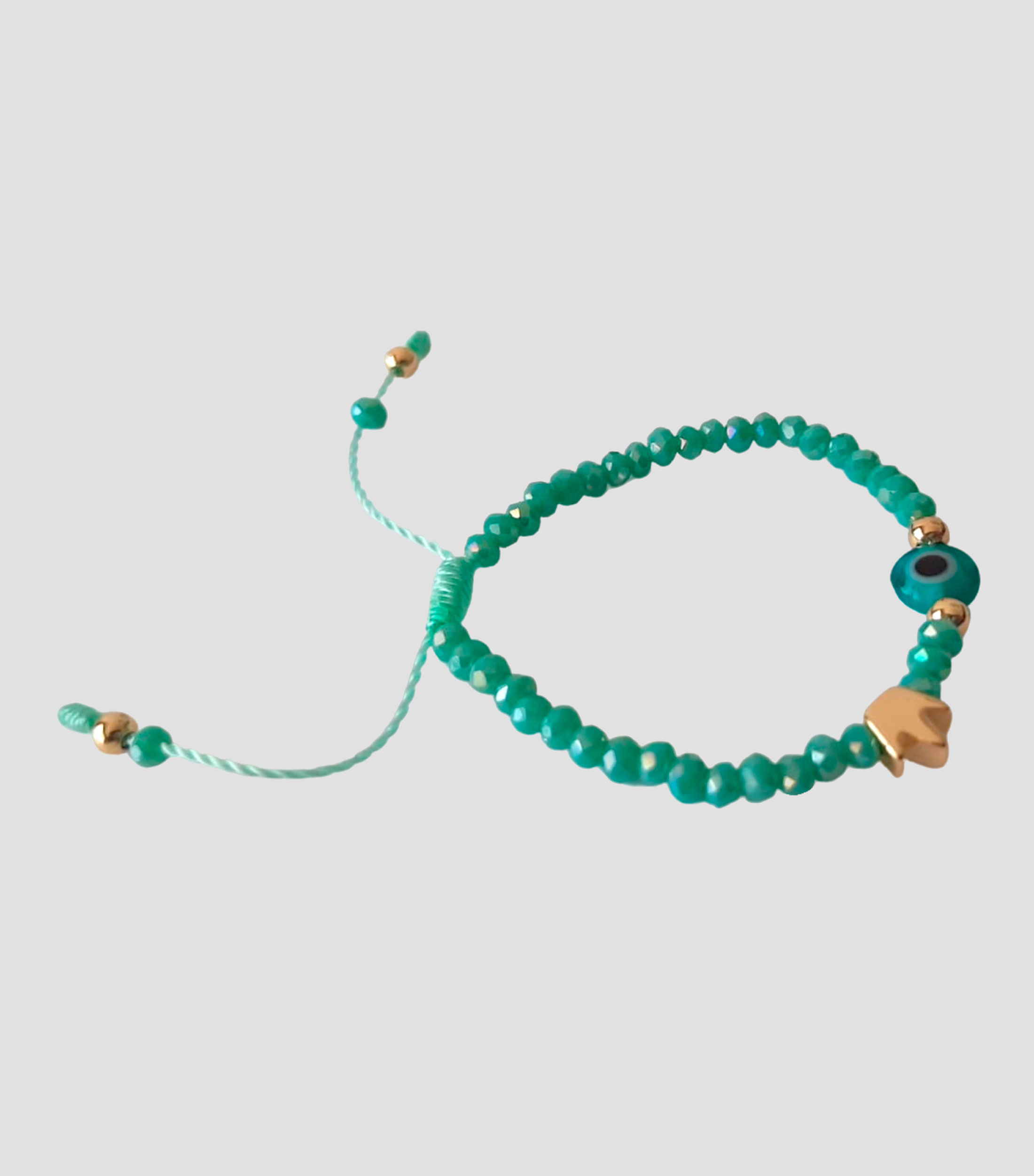 Pulsera ojo turco aqua Bebe