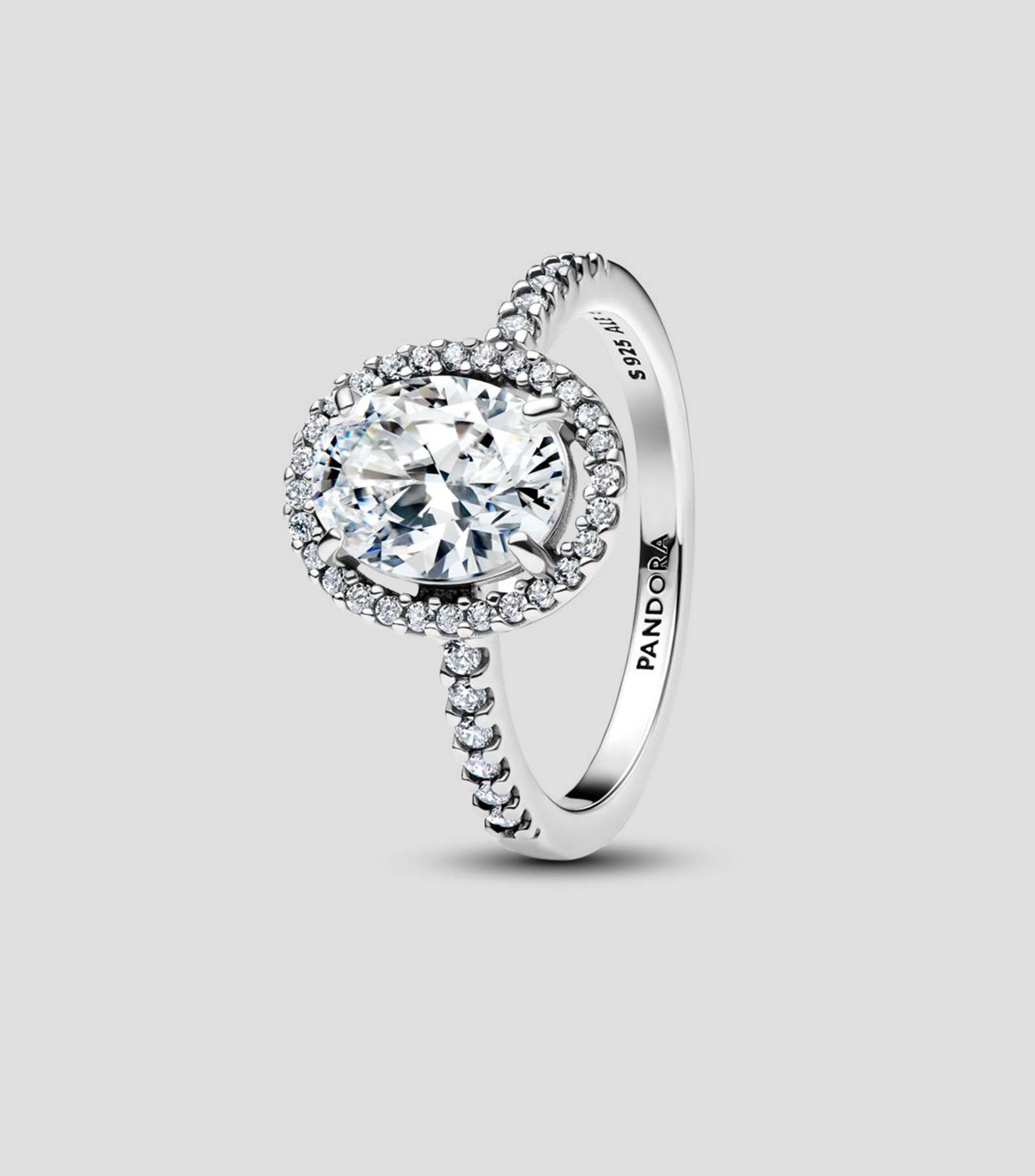 Anillo en plata de primera ley ovalado Mujer