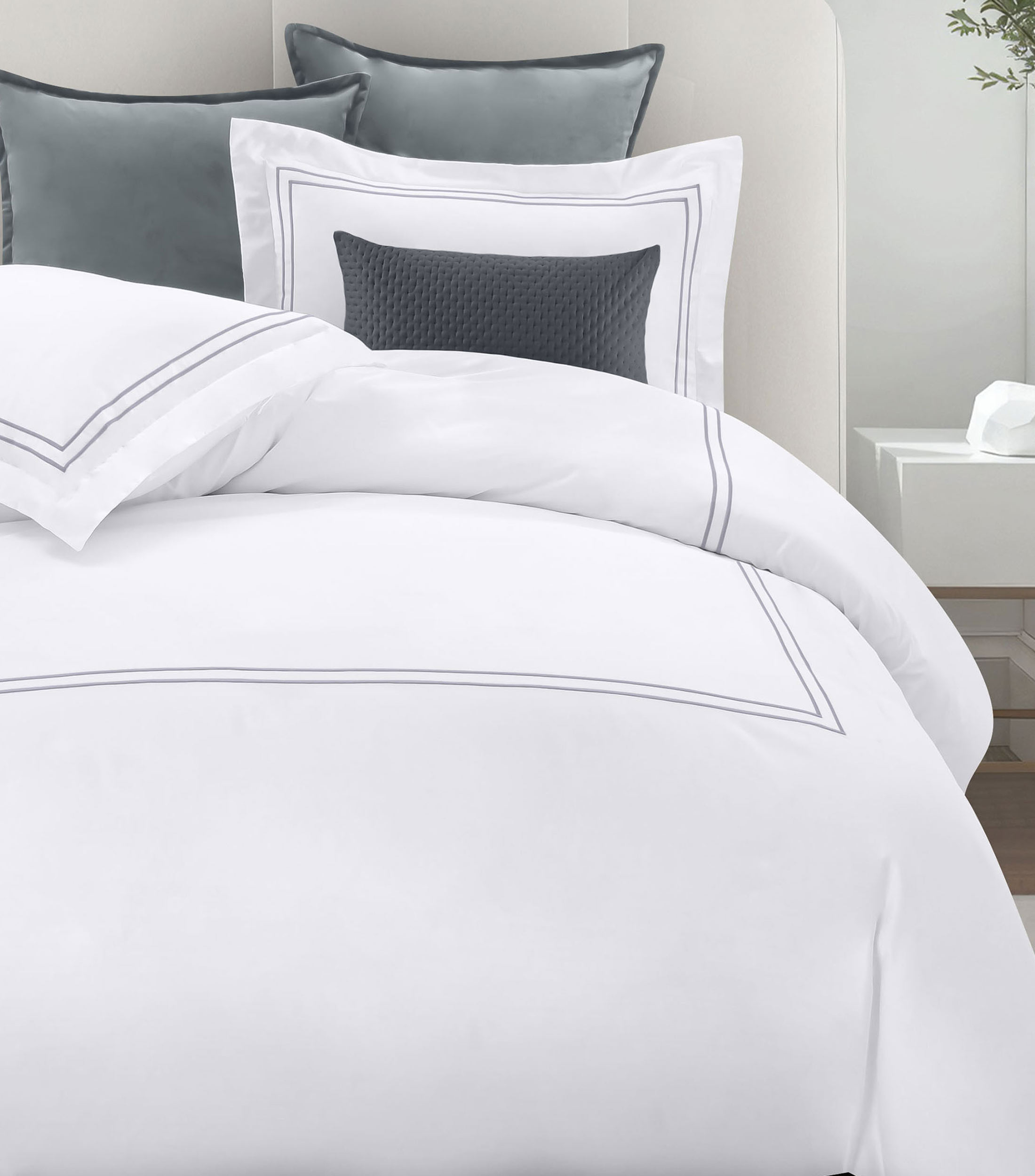 Funda para Almohada Estándar de Algodón Andersen Blanca