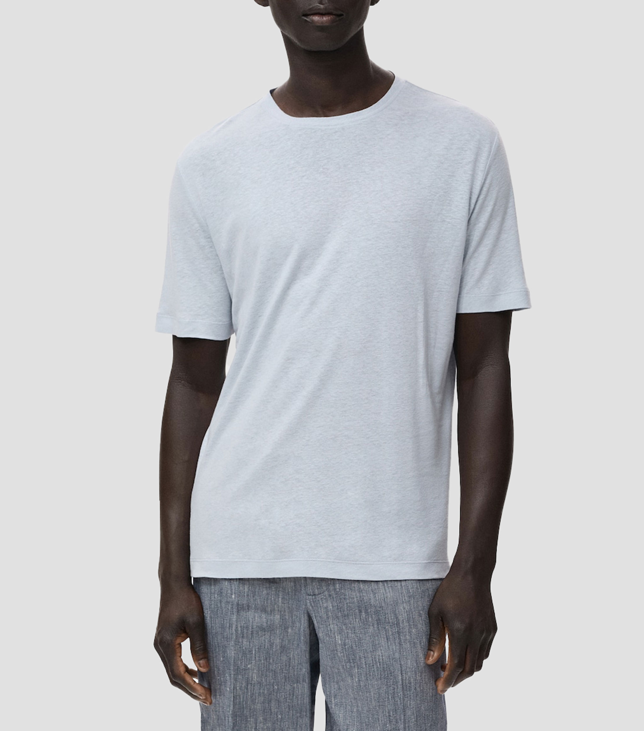 Playera de cuello redondo con manga corta Hombre