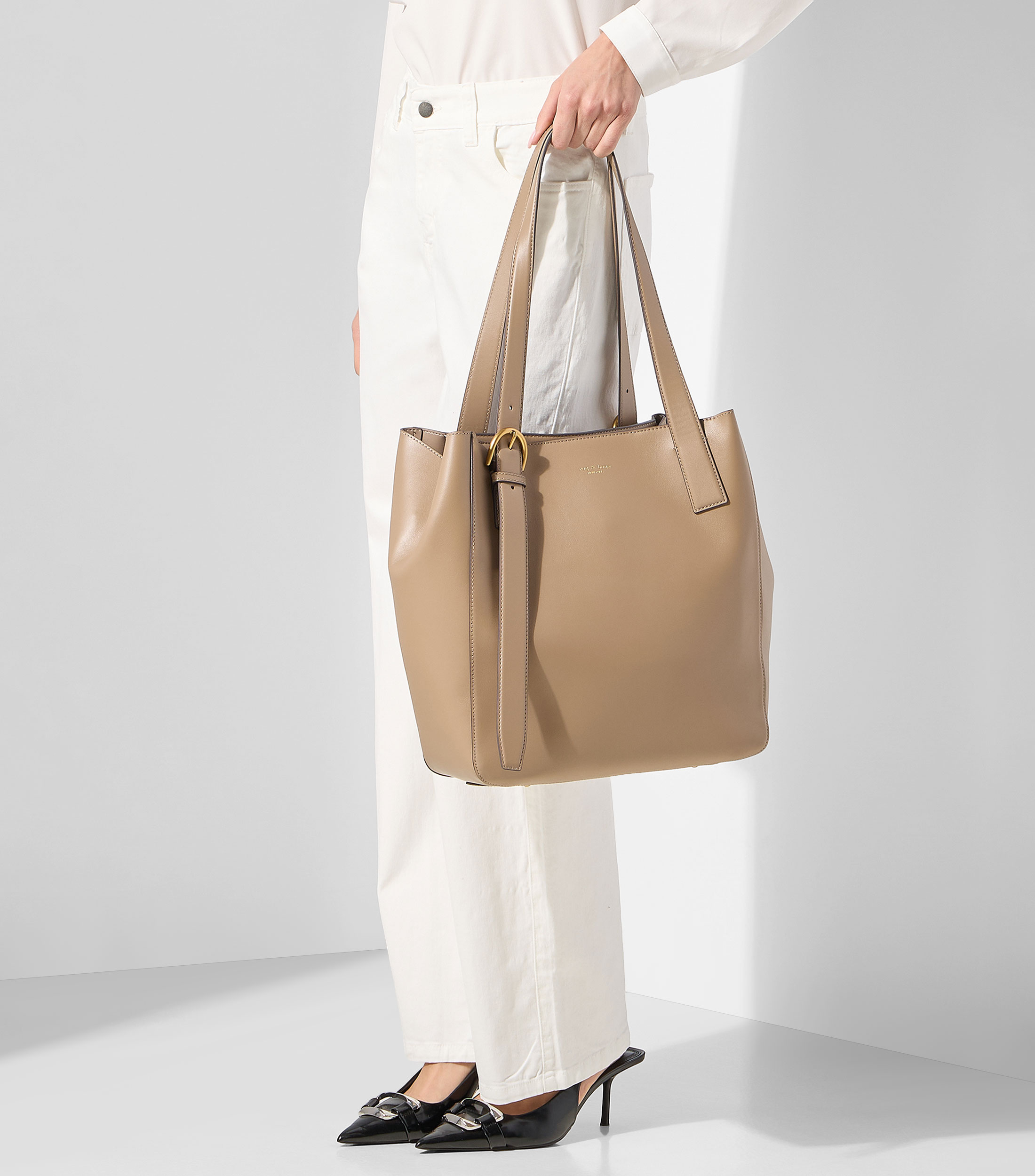 Bolsa tote en piel Parker lisa Mujer