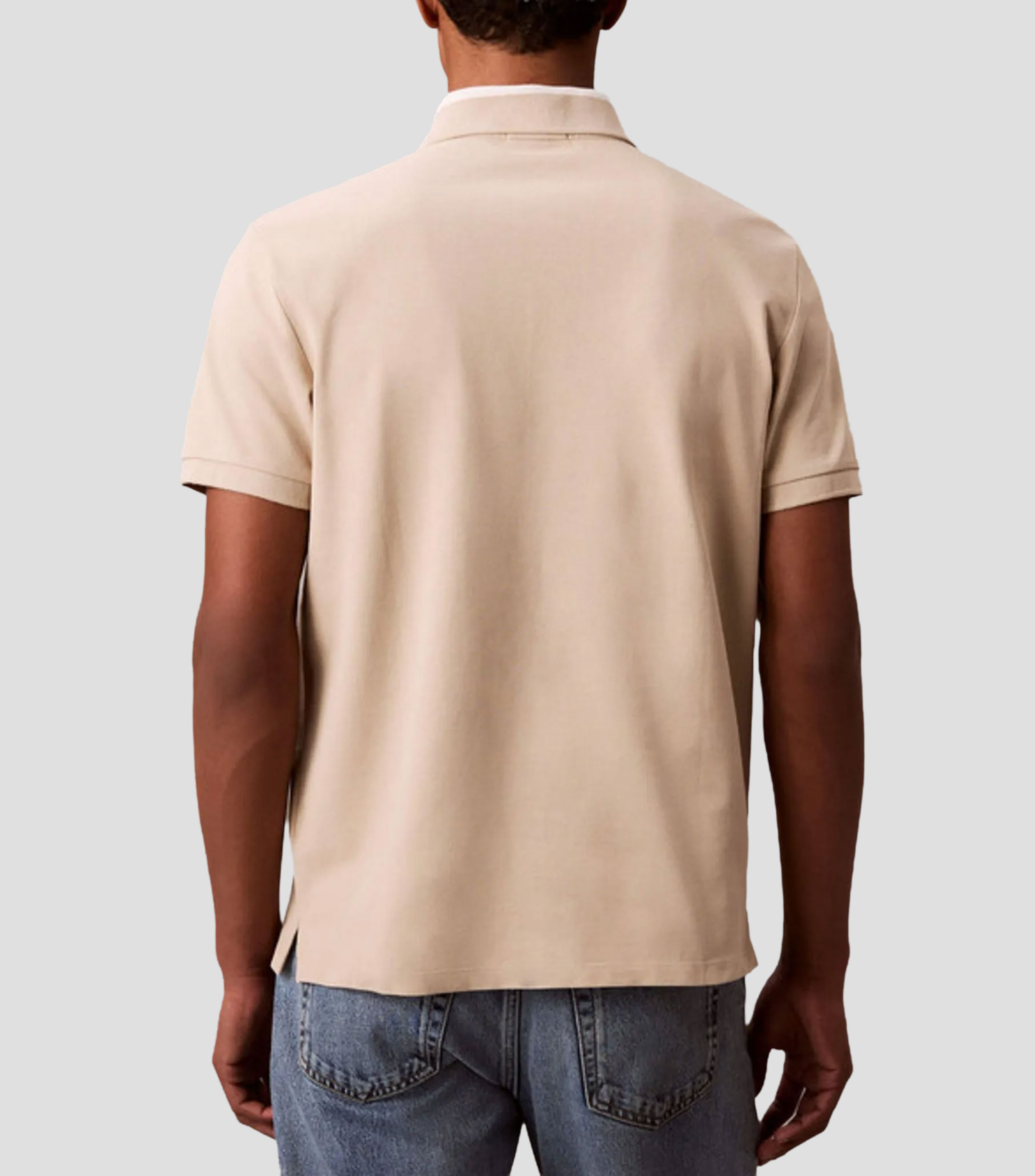 Playera tipo polo manga corta lisa Hombre