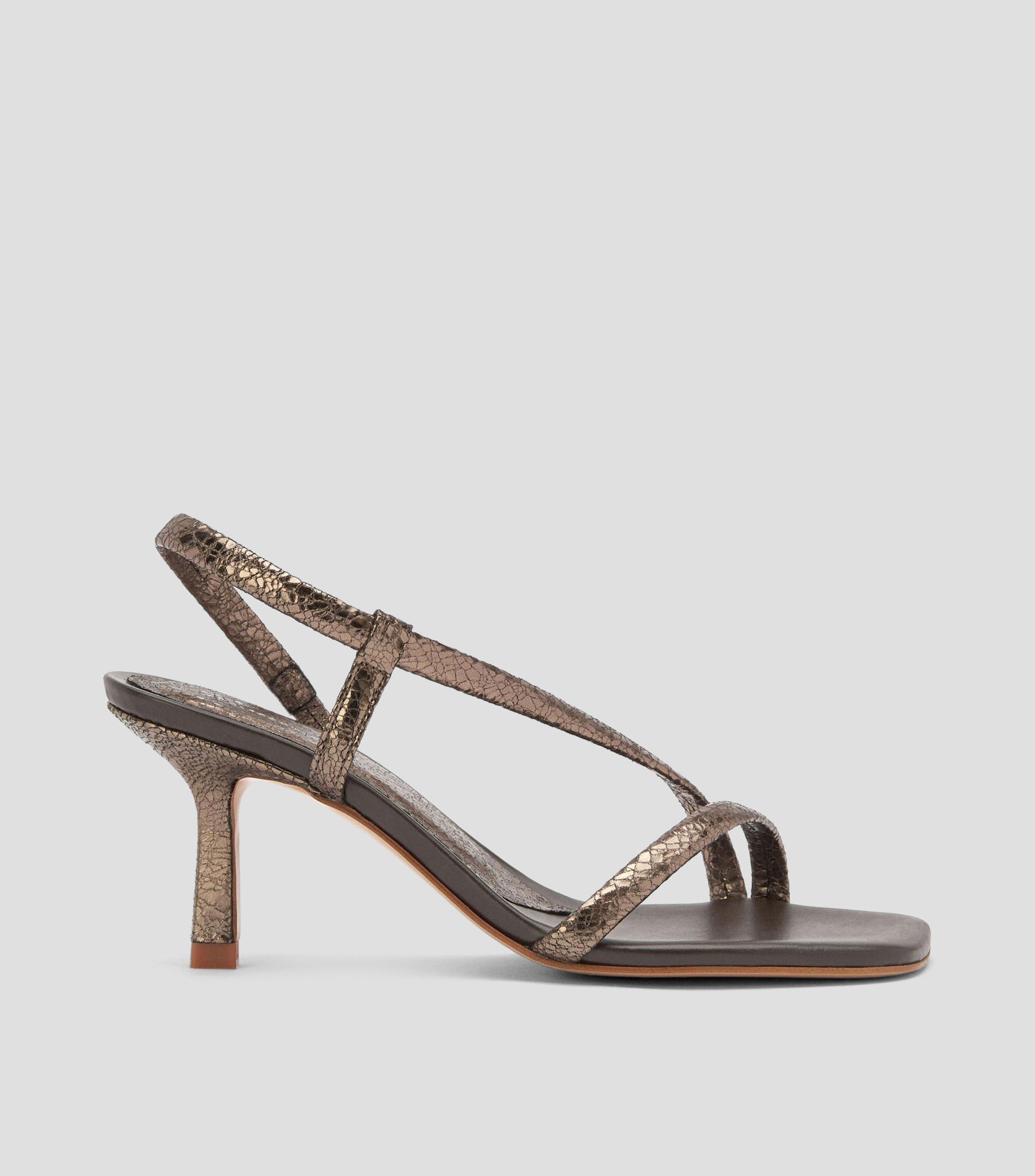 Sandalias con tacón alto delgado Mujer