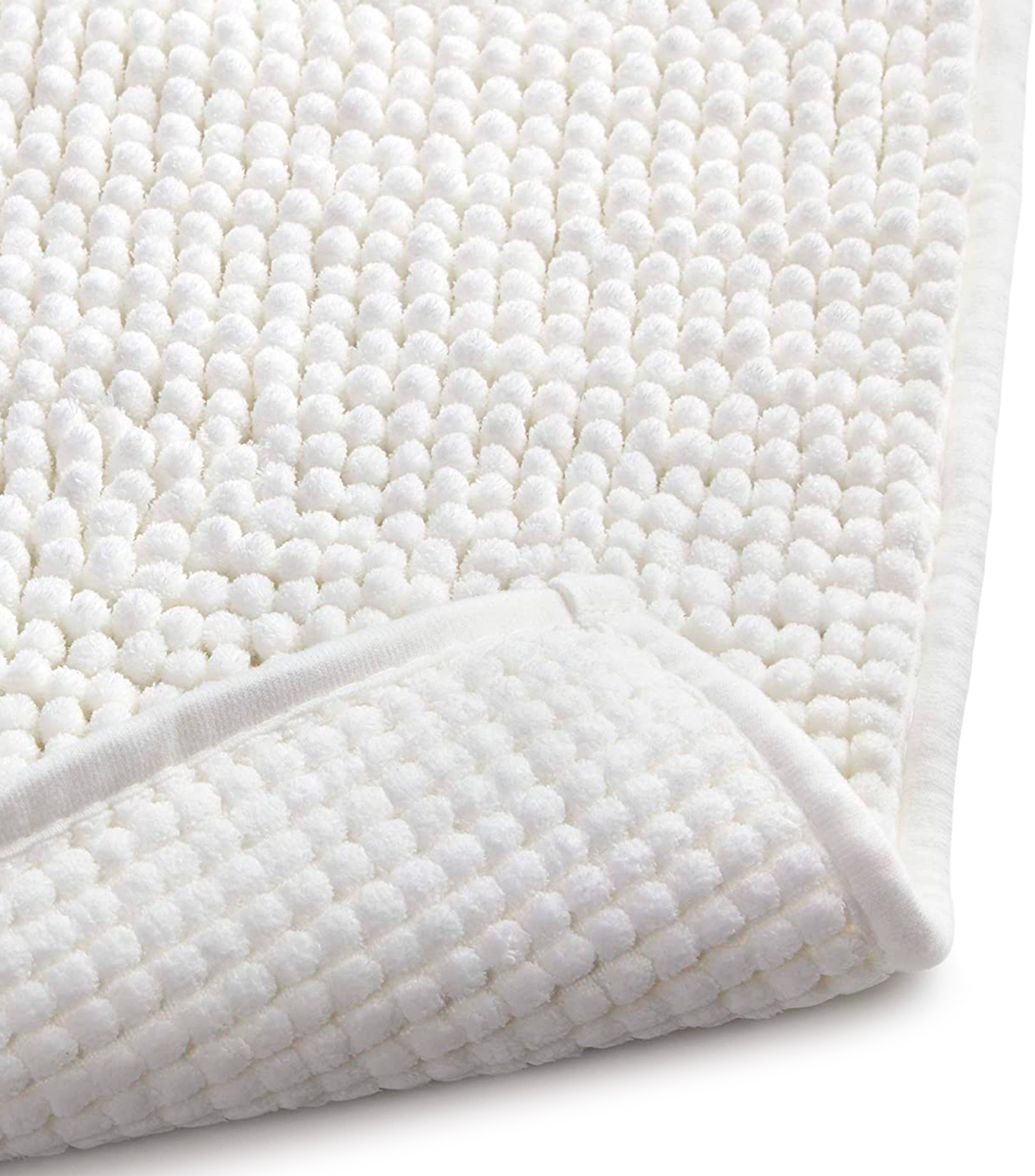 Alfombra Microfibra Blanca 80X50Cm