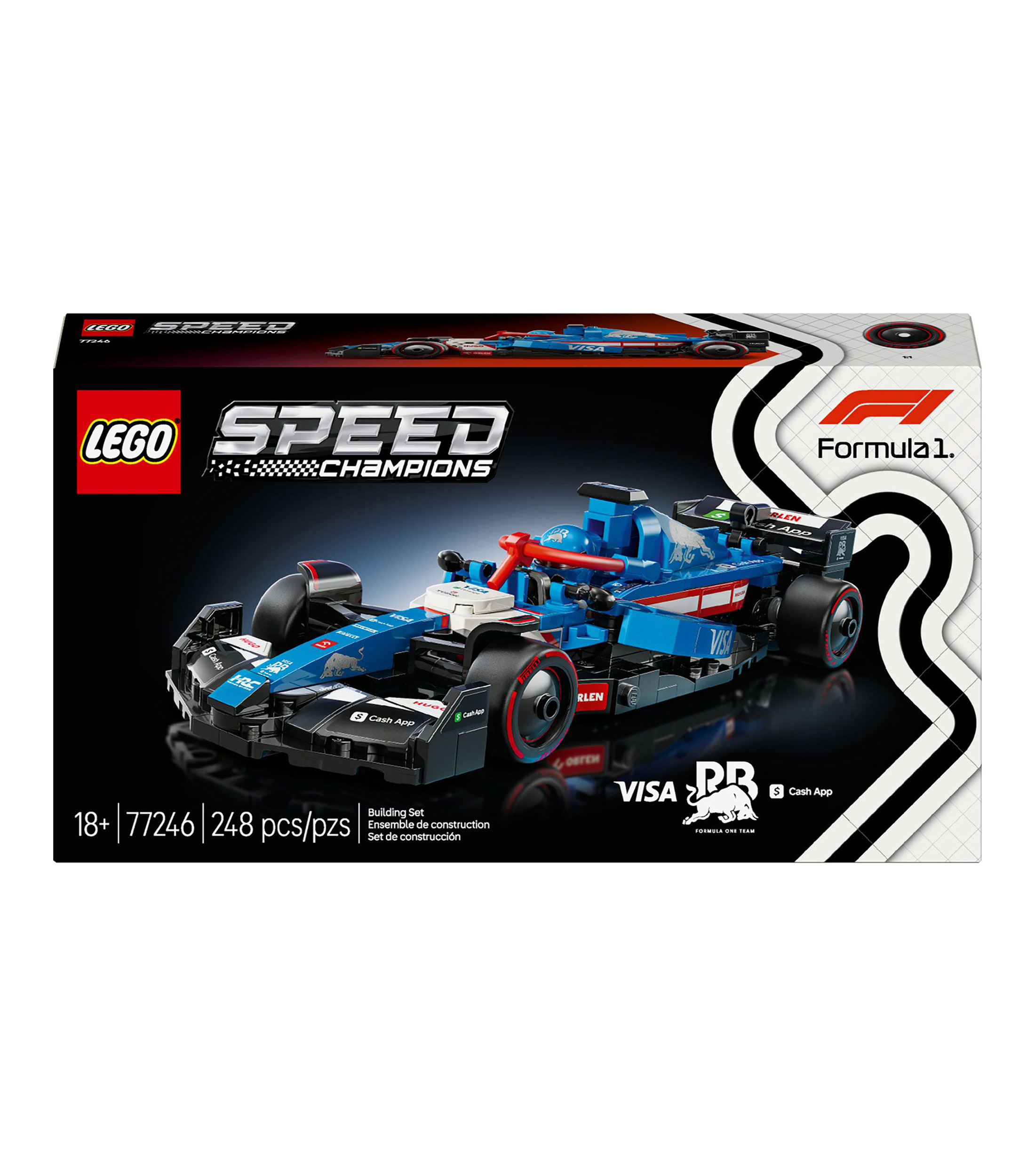 Lego Speed Champions Auto de Carreras Visa Cash App RB VCARB 01 F1 77246