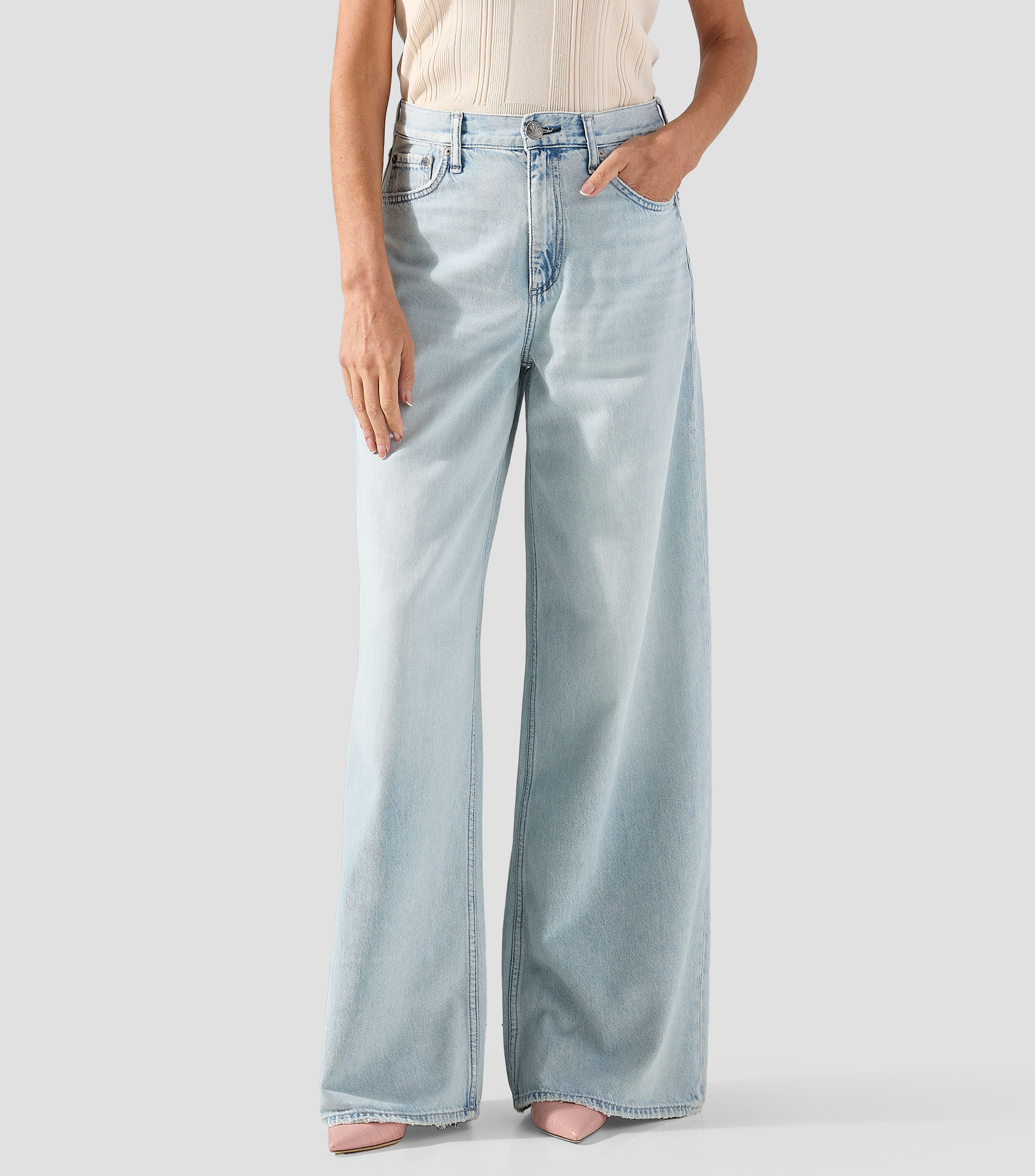 Jeans Wideleg Mujer
