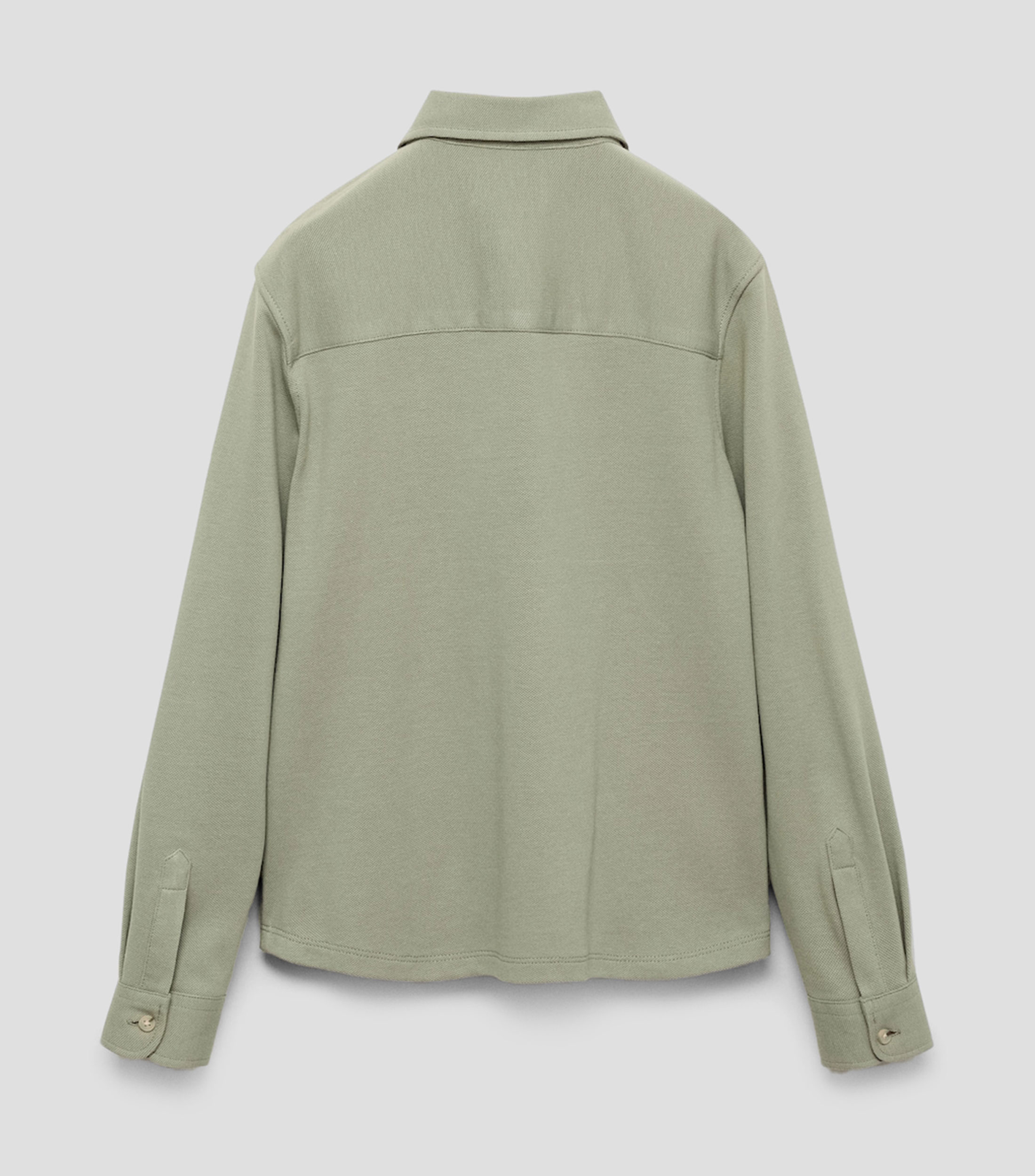 Camisa lisa de manga larga Niño