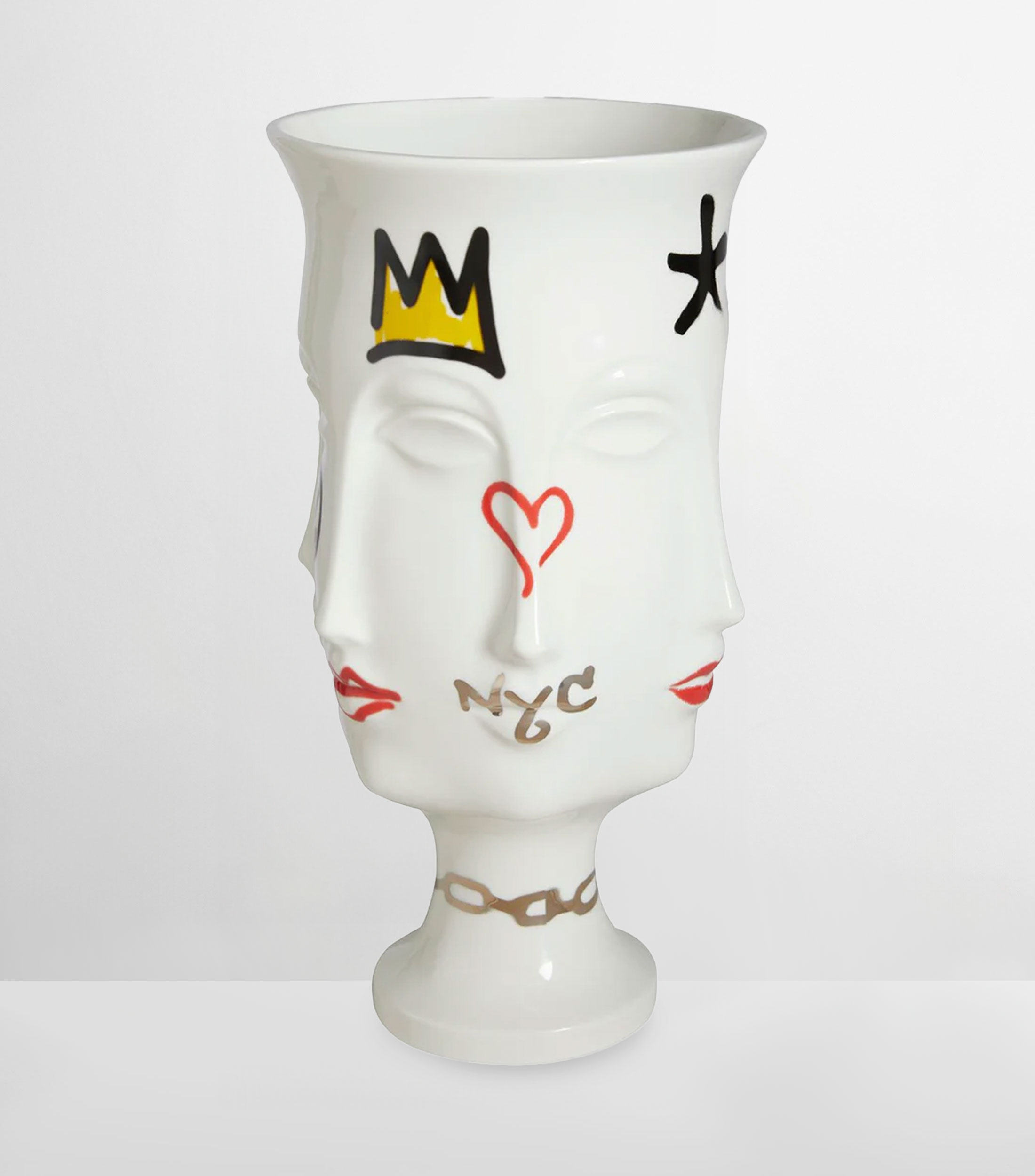 Jarrón decorativo Dora Maar Urn Graffiti en porcelana