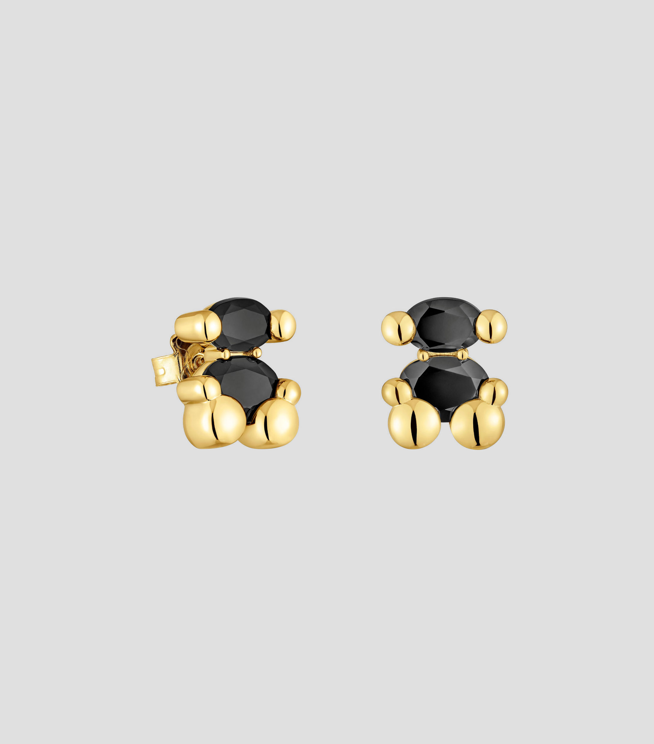 Aretes en plata .925 con ónix Color Bear Mujer