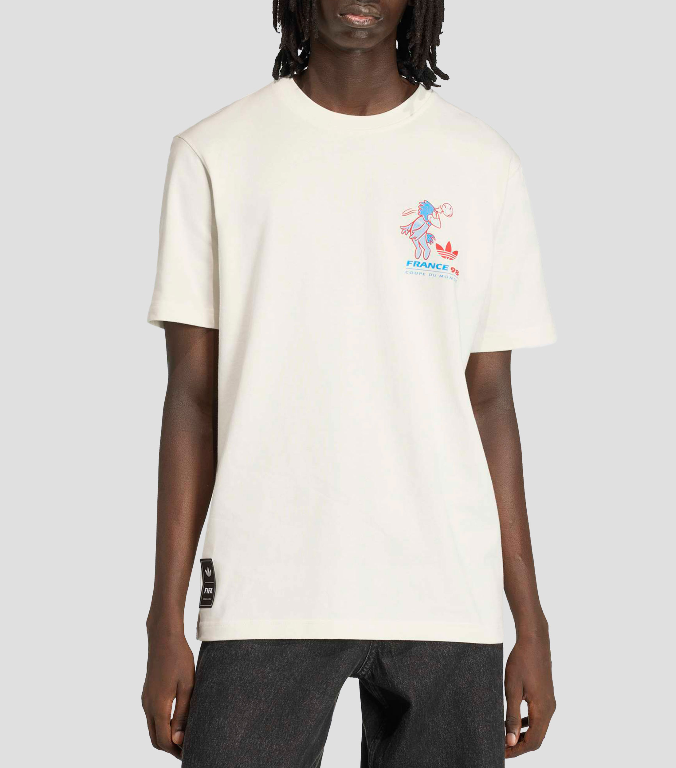 Playera cuello redondo manga corta estampada Hombre