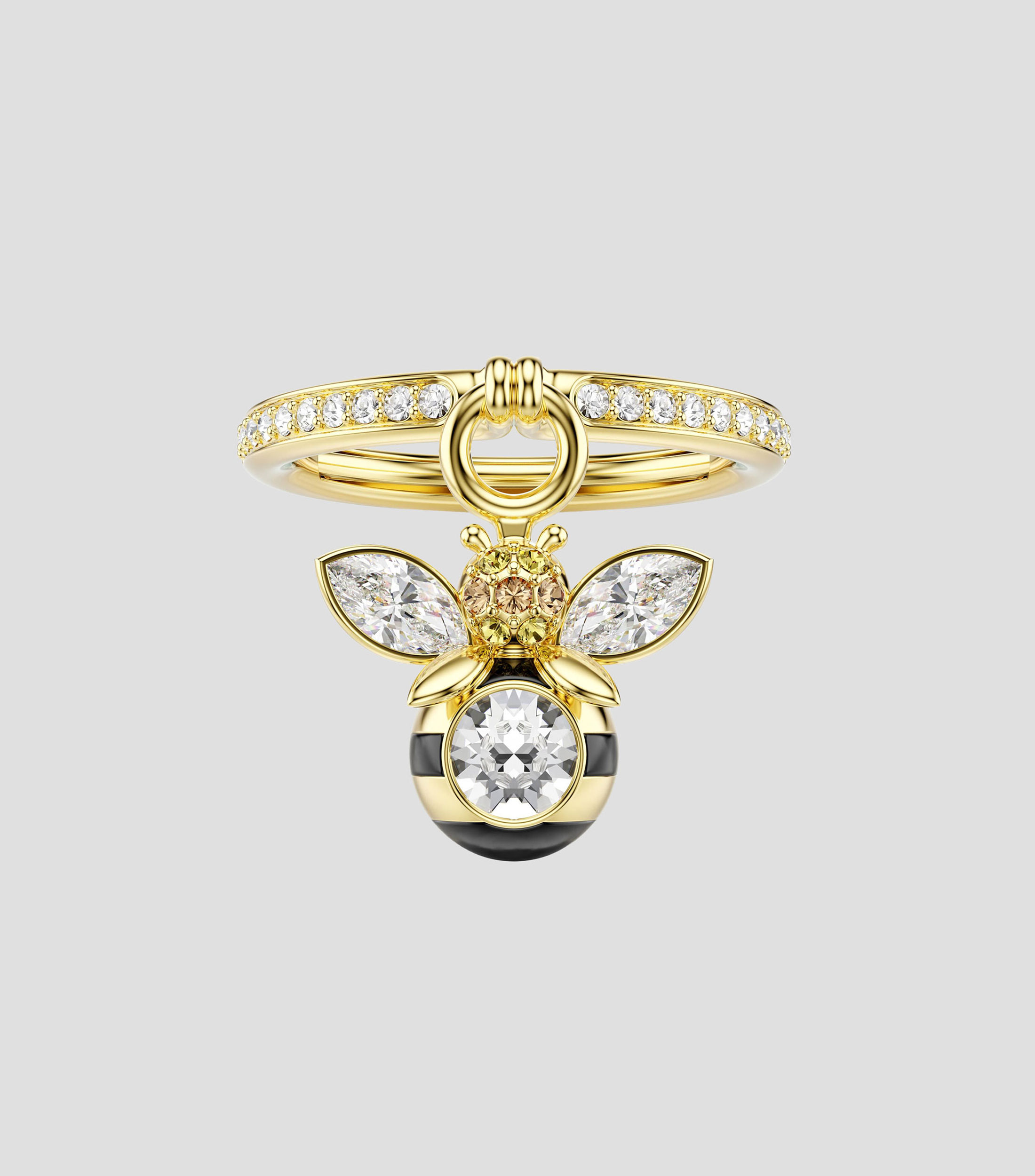 Anillo Abeja con cristales Mujer