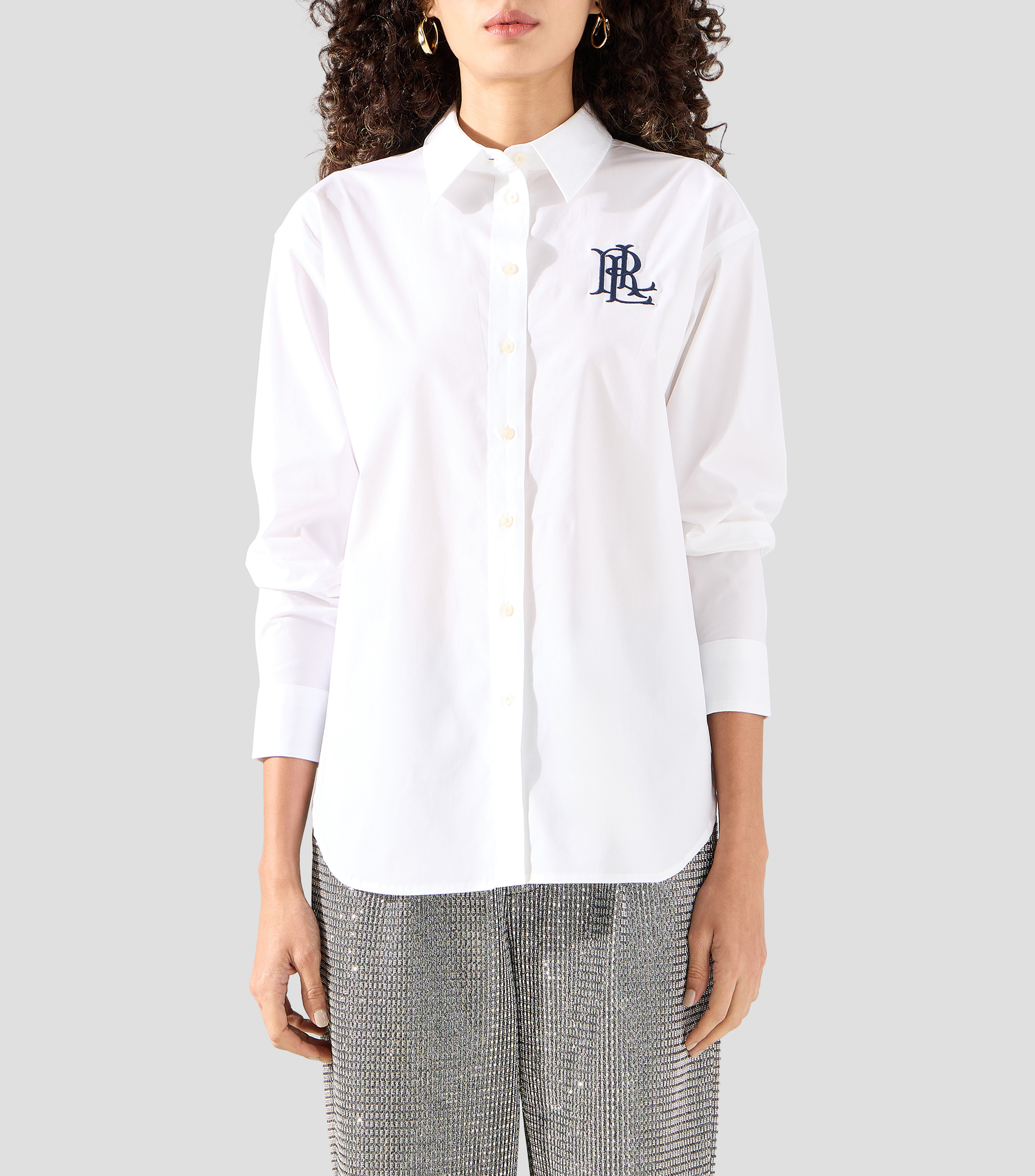 Camisa Lisa manga larga Mujer