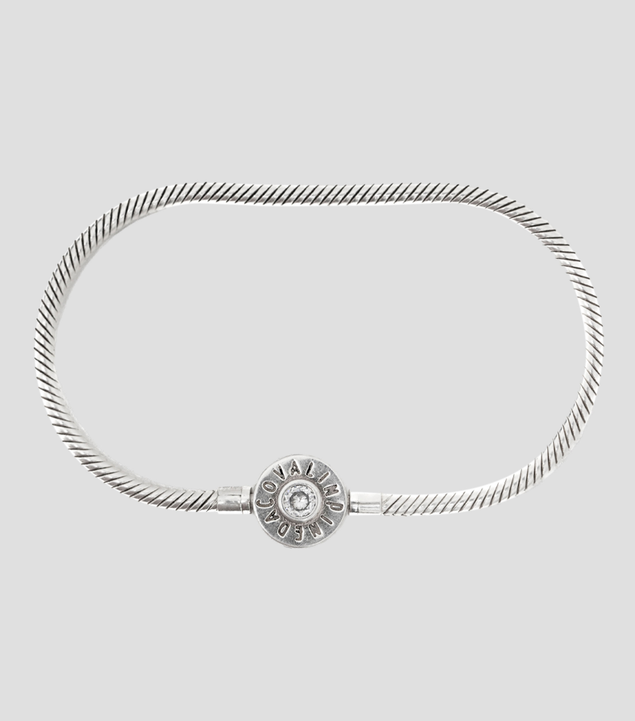 Brazalete en plata Yakkun Mujer