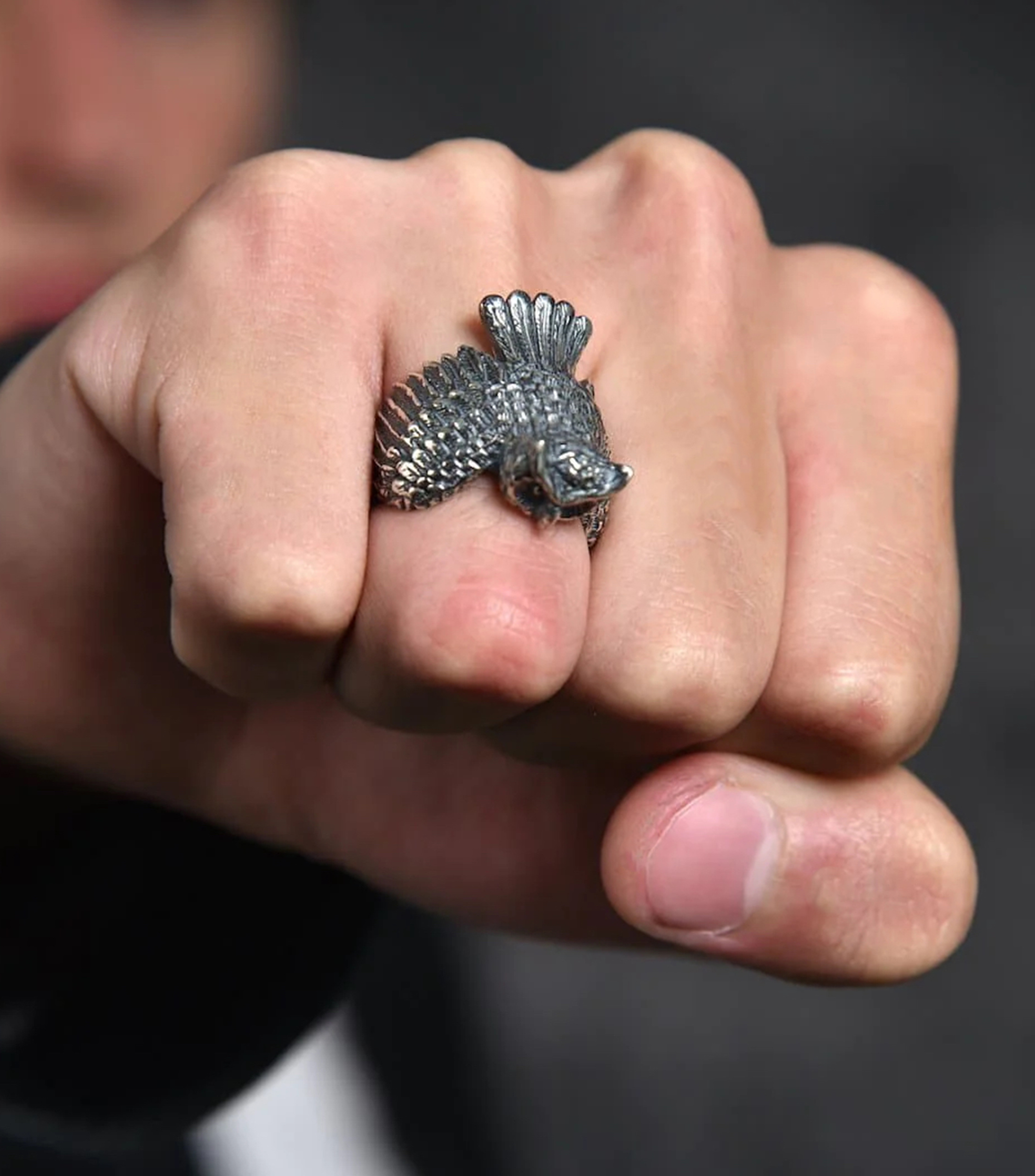 Anillo en plata .925 buho Unisex