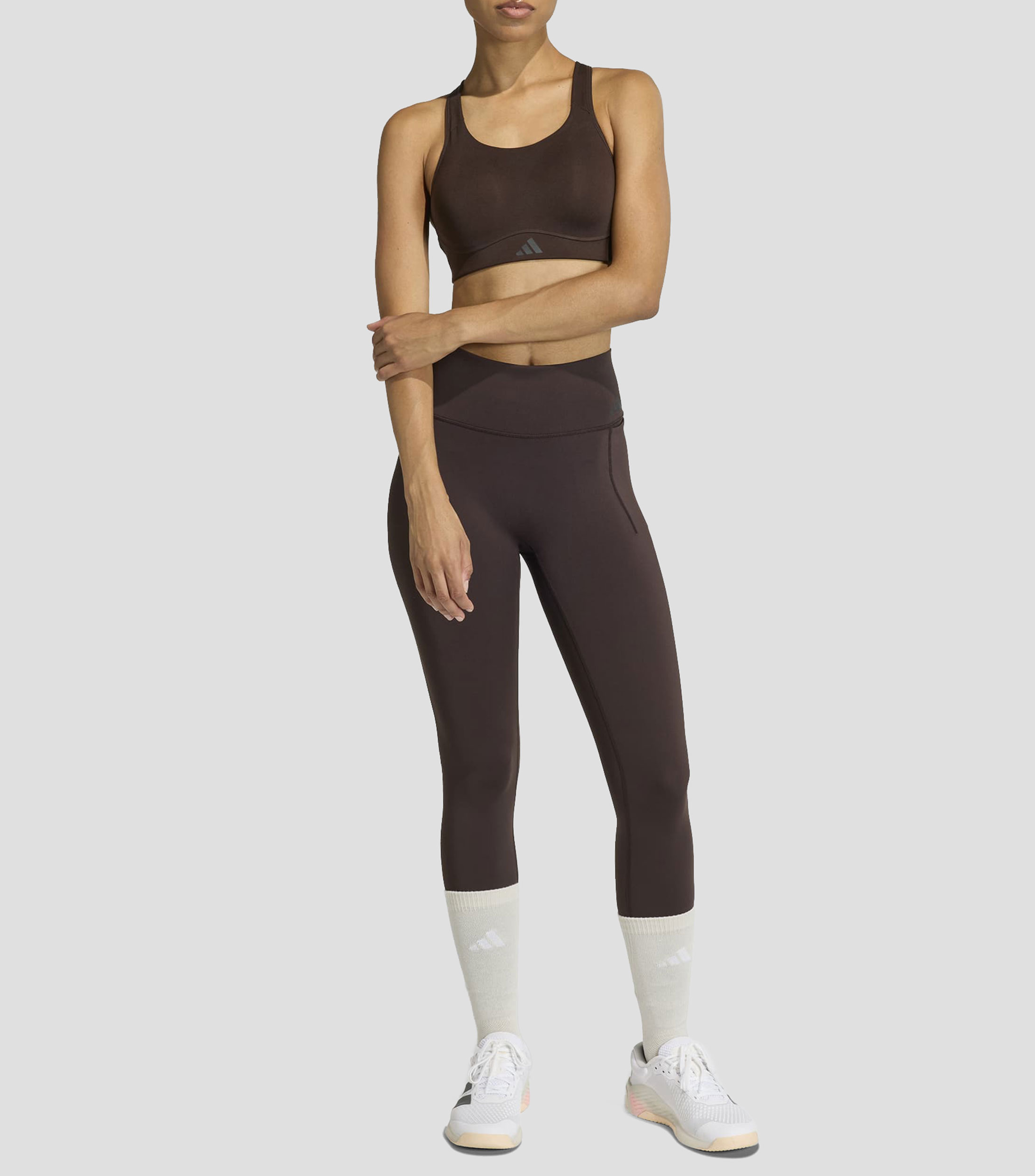 Top para entrenamiento Optimé Workout liso Mujer
