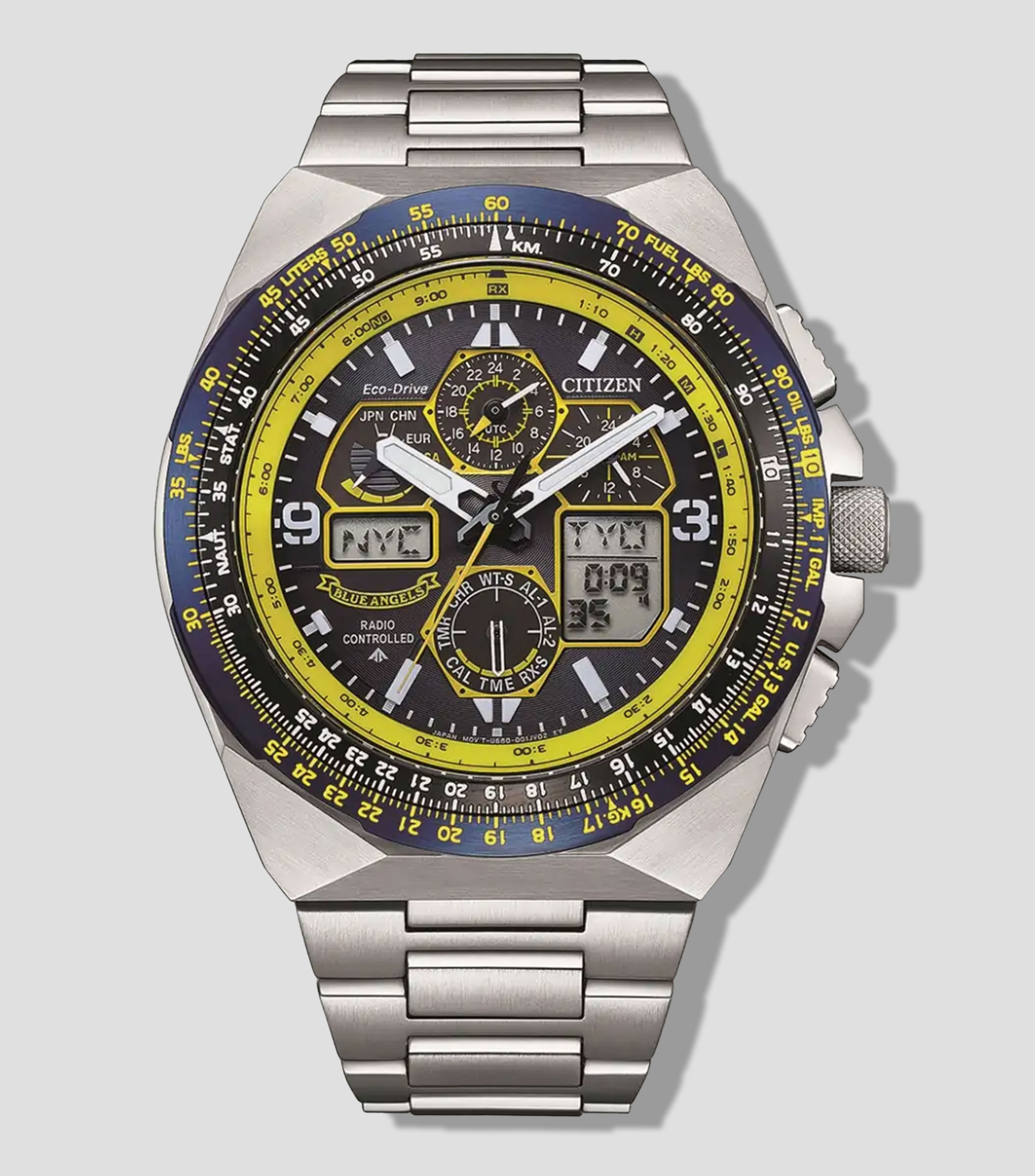 Reloj para Hombre Promaster Skyhawk A-T Angels Casual Plata, Azul