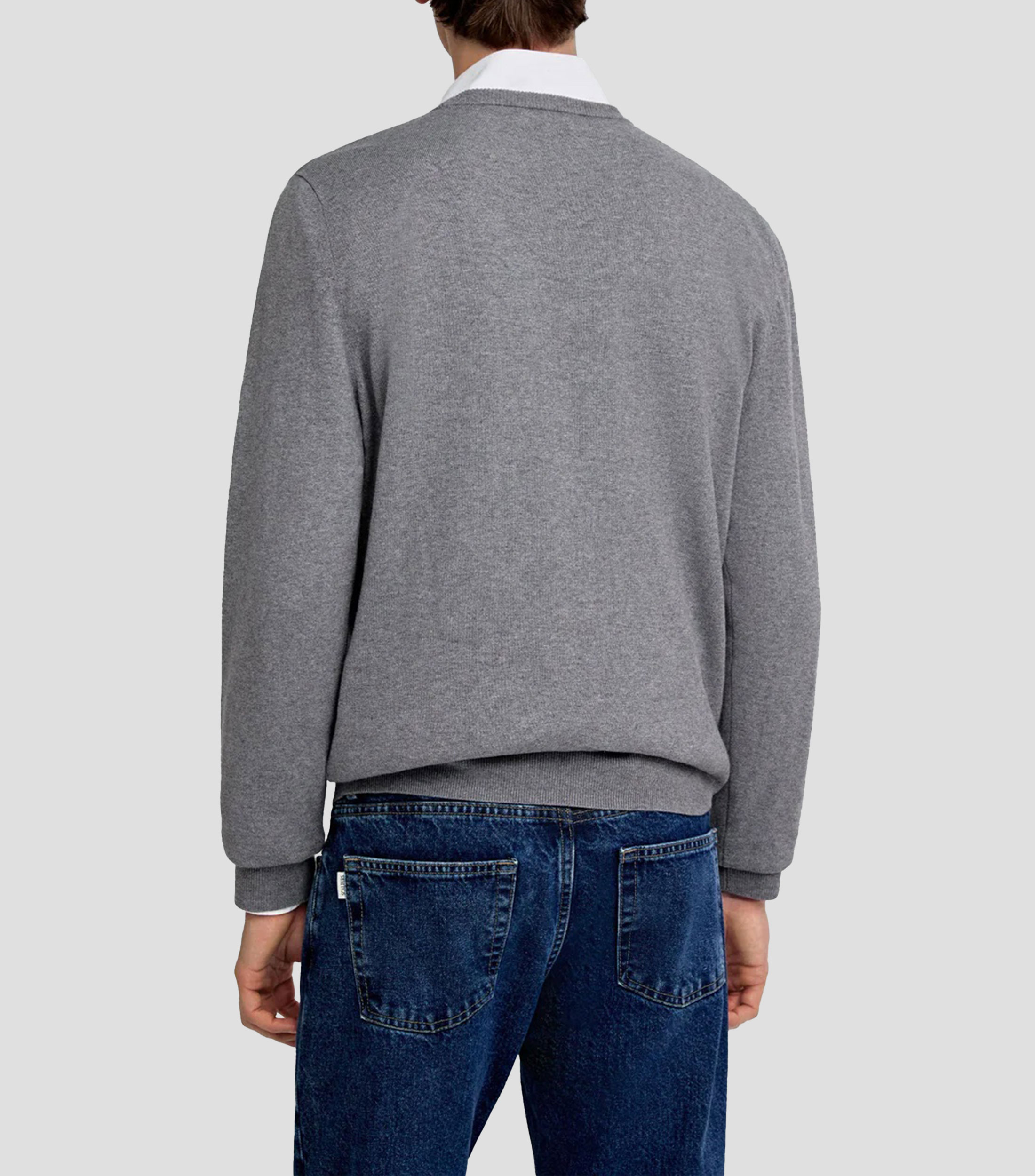 Sueter cuello redondo con logo Hombre