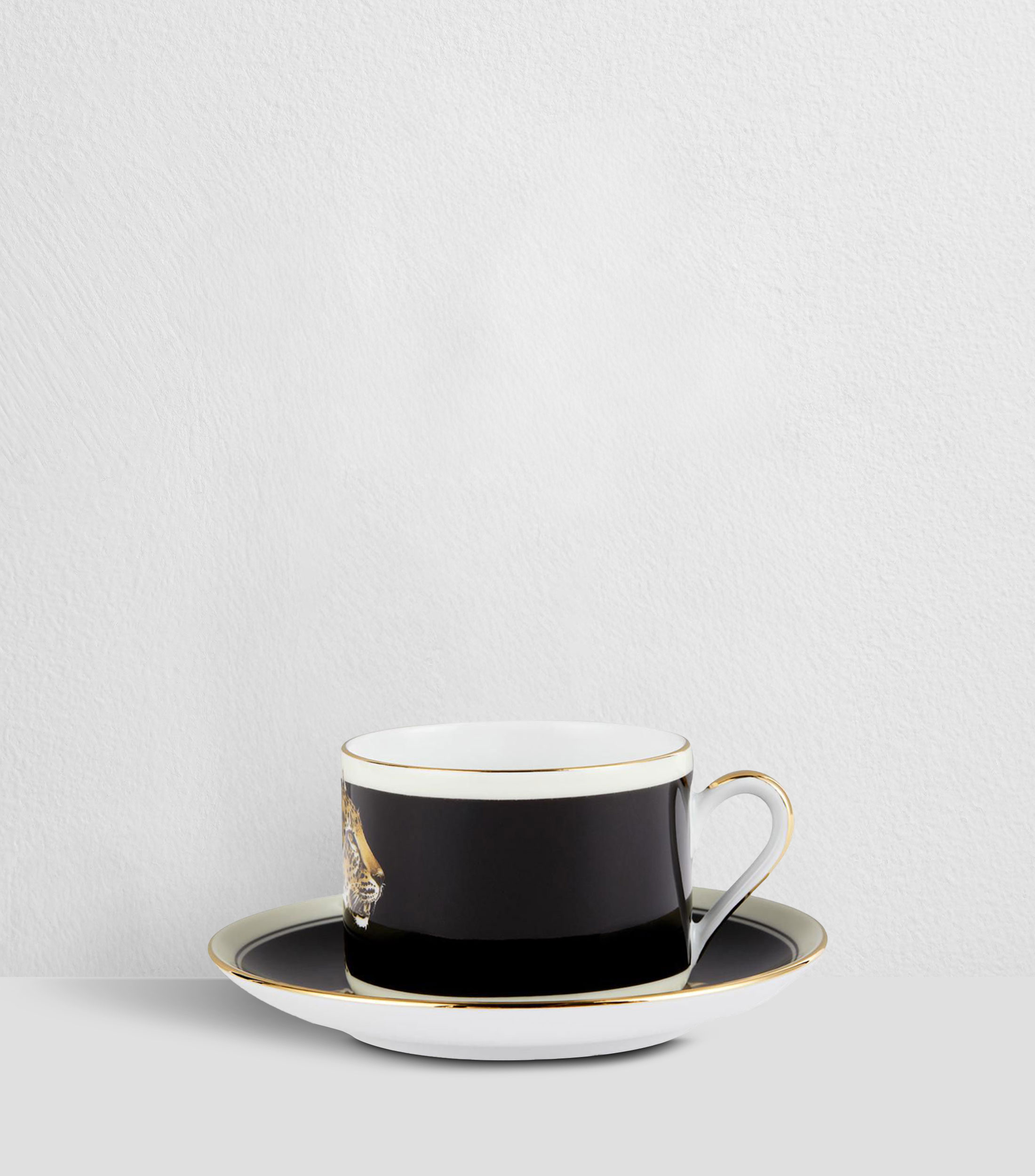 Taza para Té con Plato Leopardo