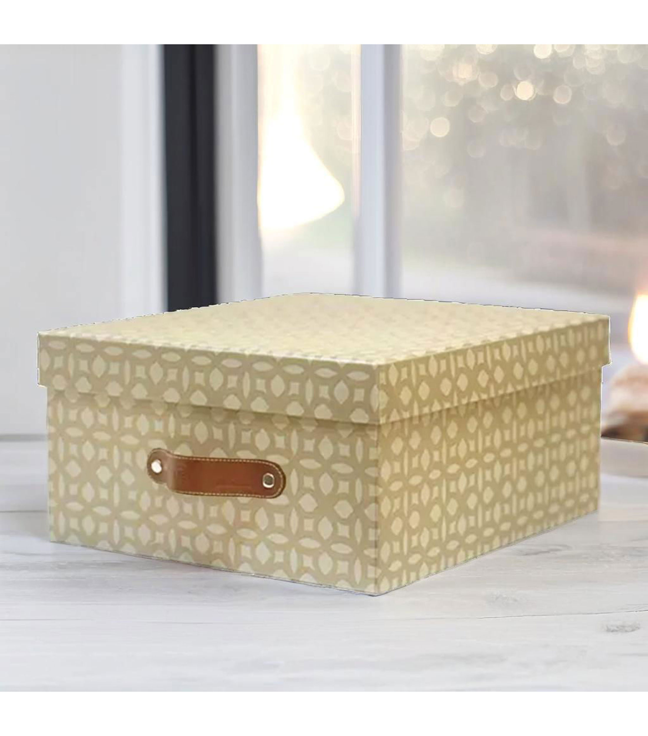 Caja Organizadora extragrande Monogram Lino en cartón