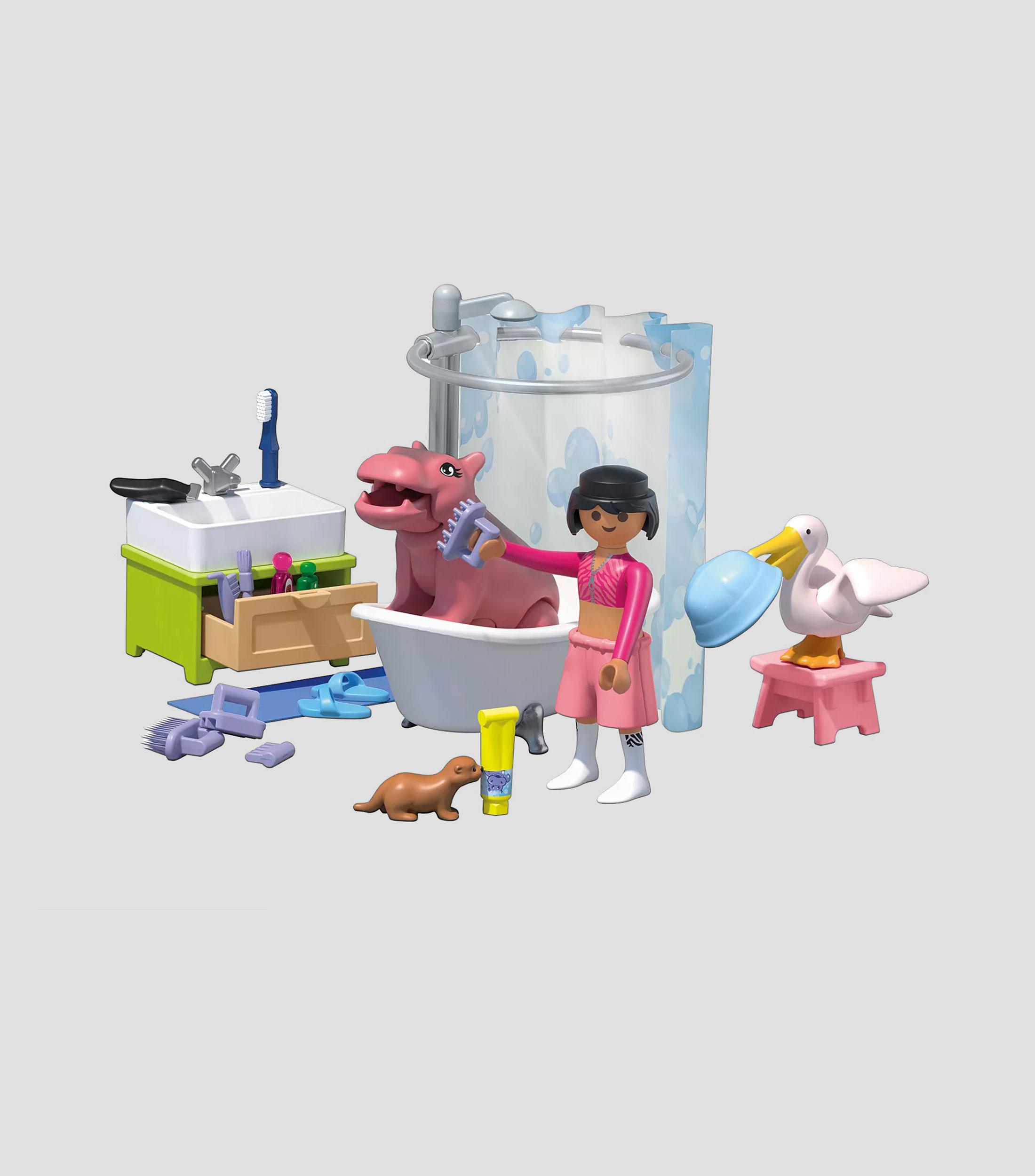 Playset Divertido baño de animales