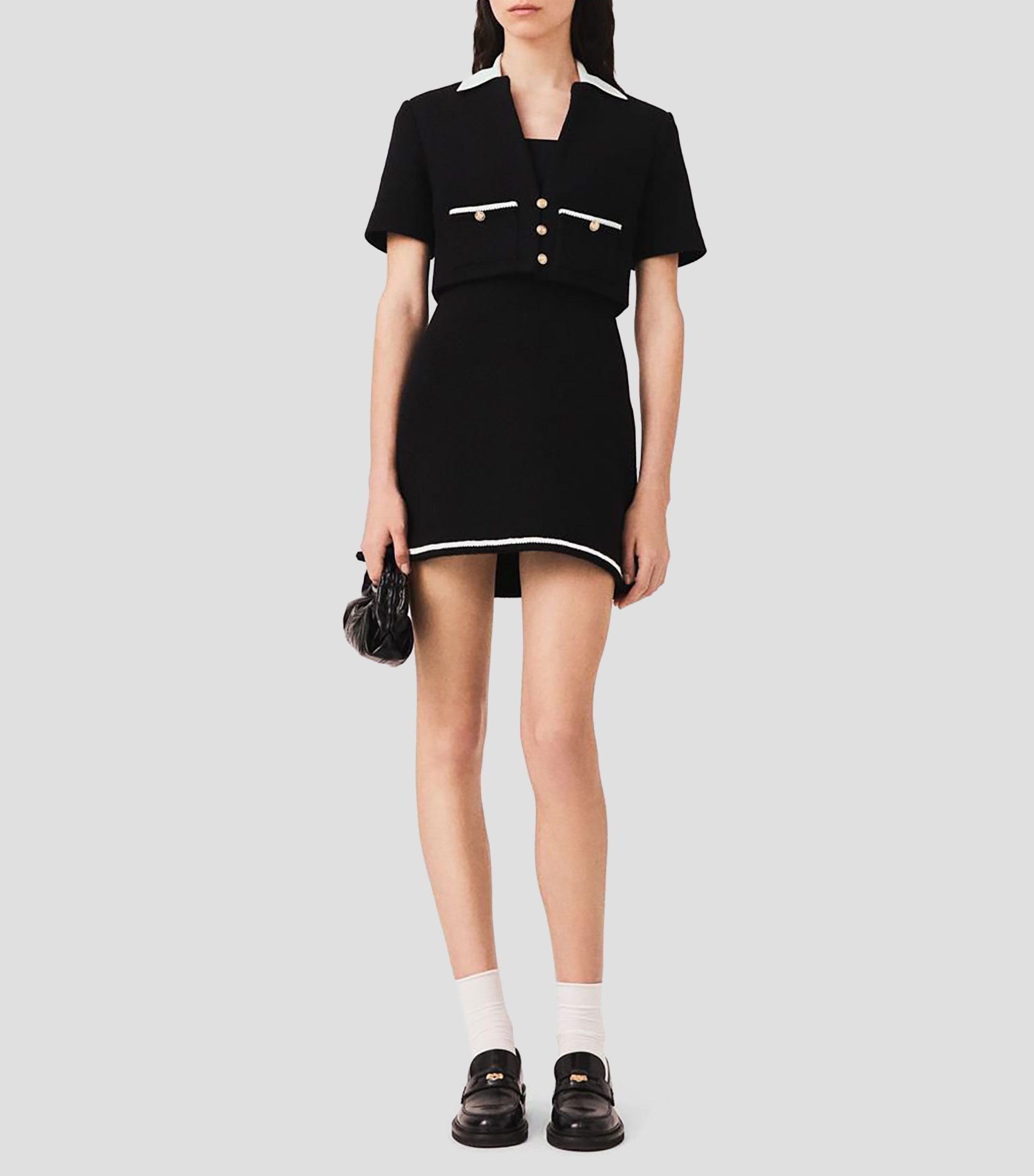 Vestido corto manga corta fantasía Mujer