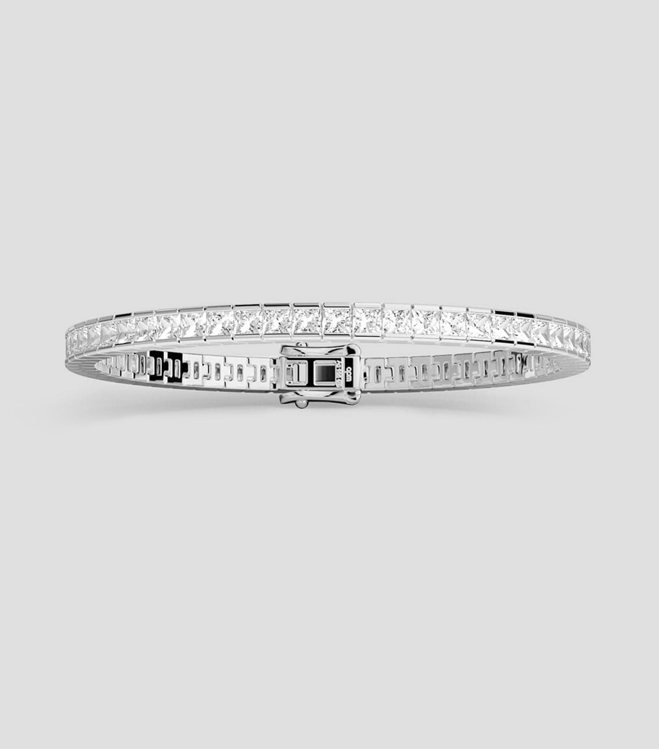 Brazalete en plata .925 con incrustaciones de zirconia Printemps Mujer
