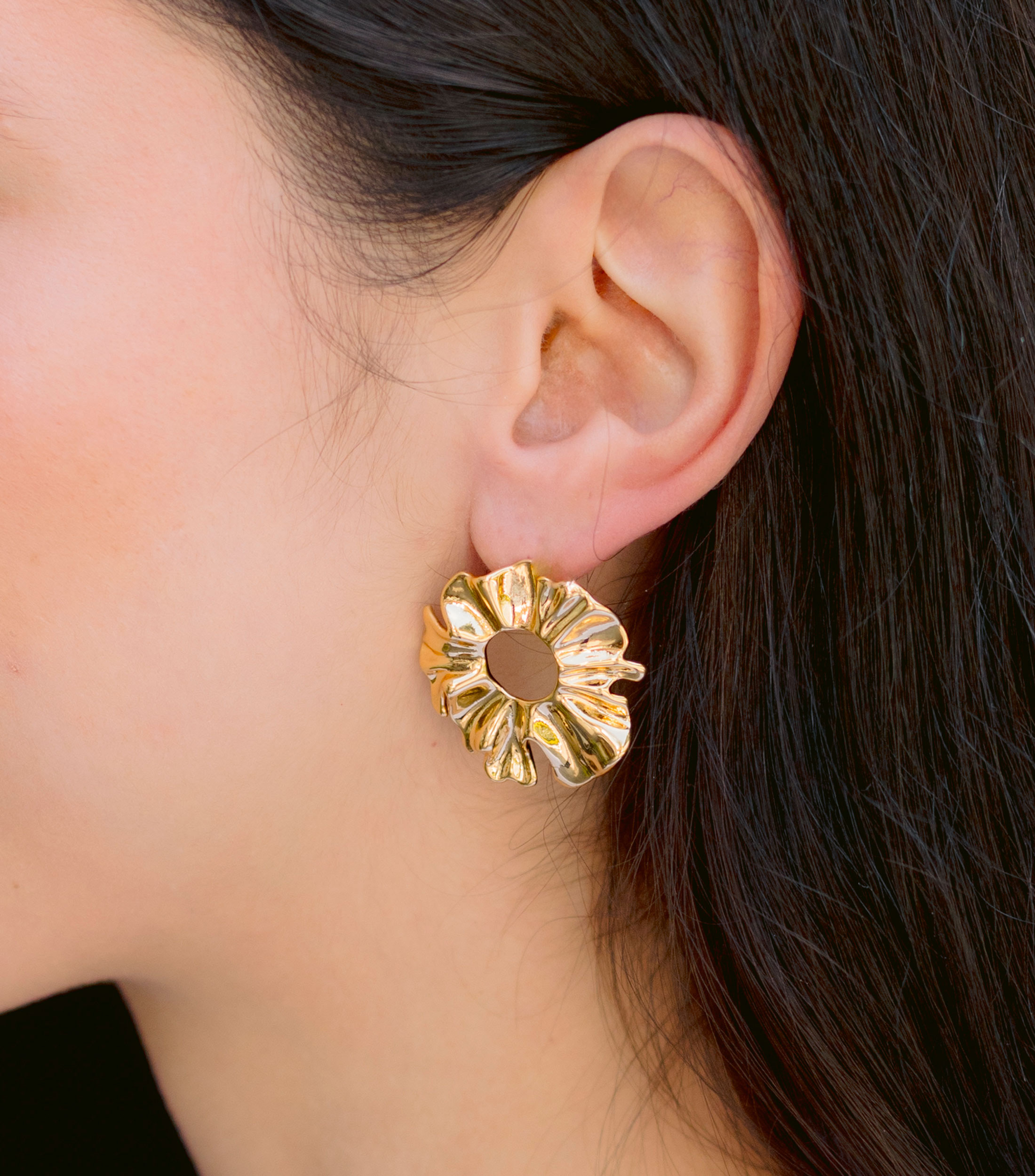 Aretes Coral Mar Mujer