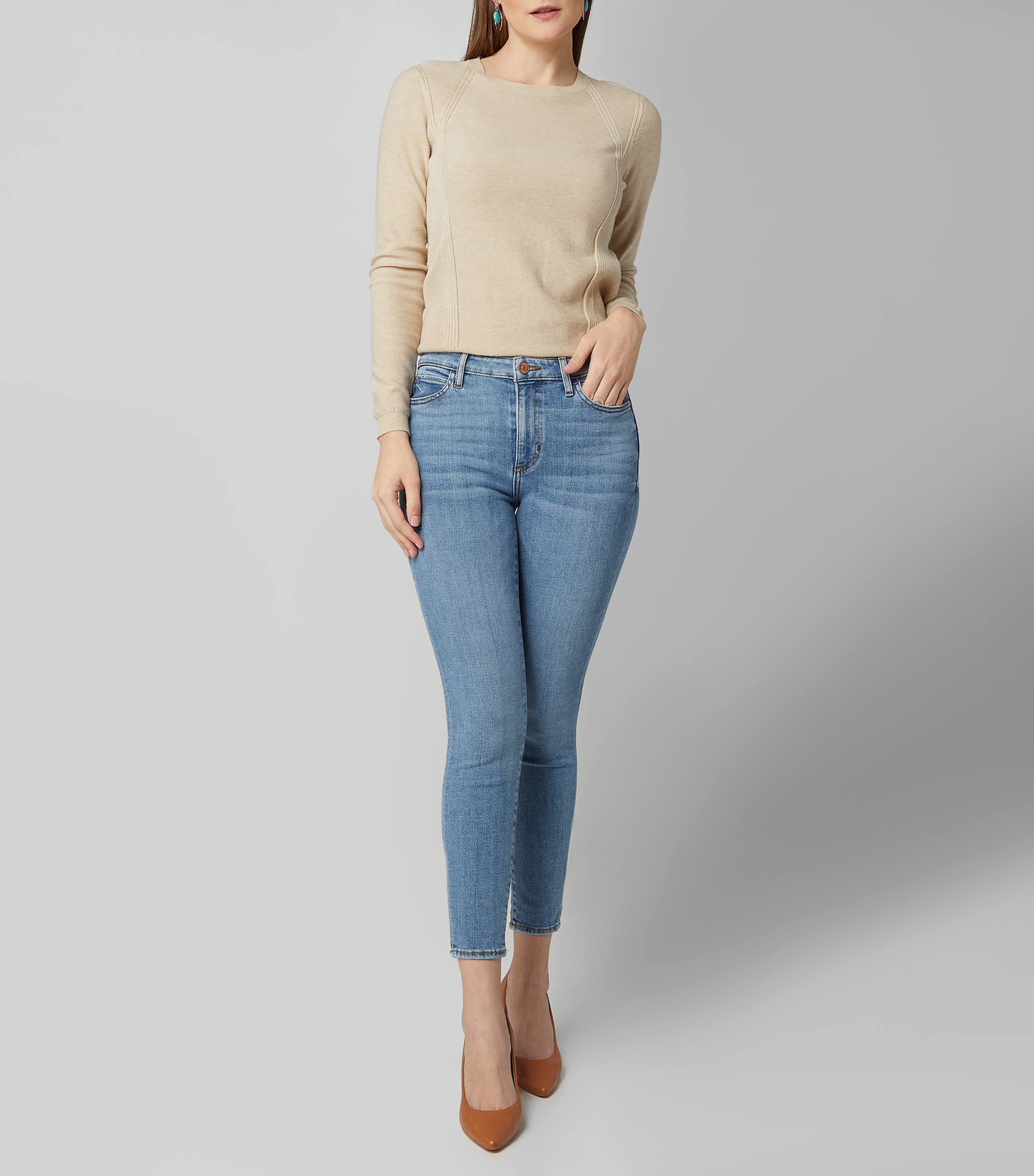 Jeans de corte skinny Mujer