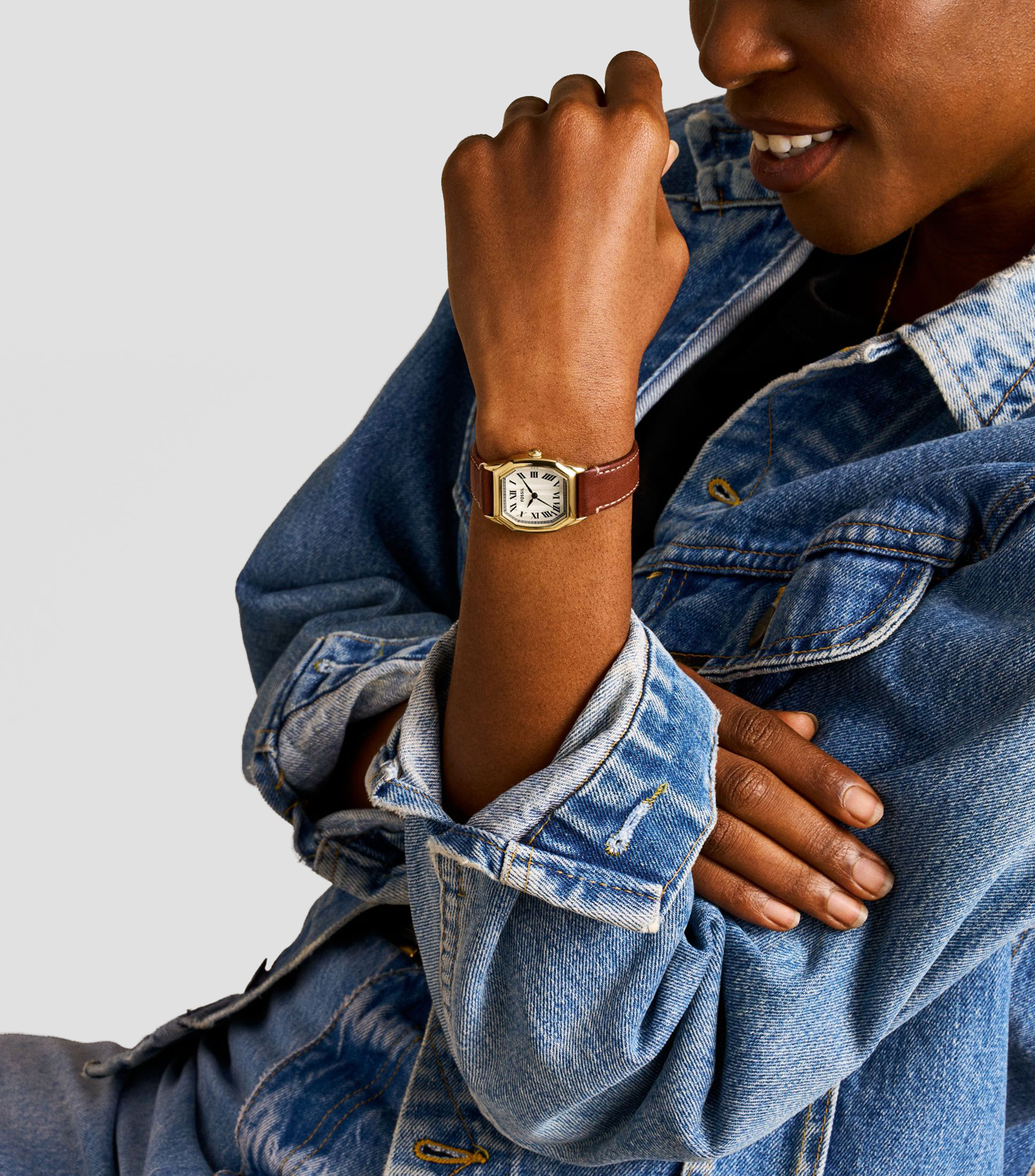 Reloj para Mujer Harlow Casual, Dorado, Blanco