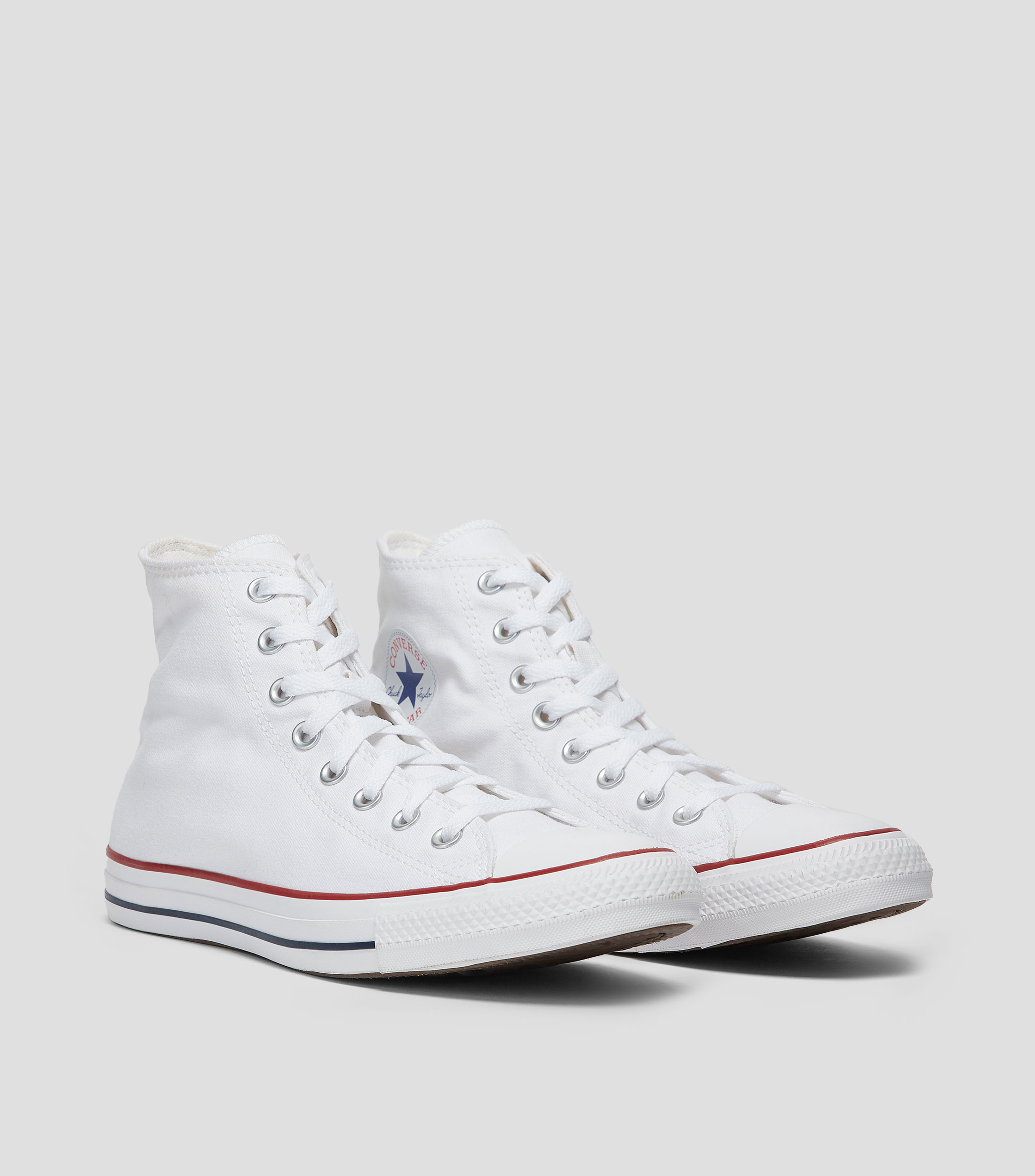 Tenis casuales tipo botín Chuck Taylor blancos Hombre