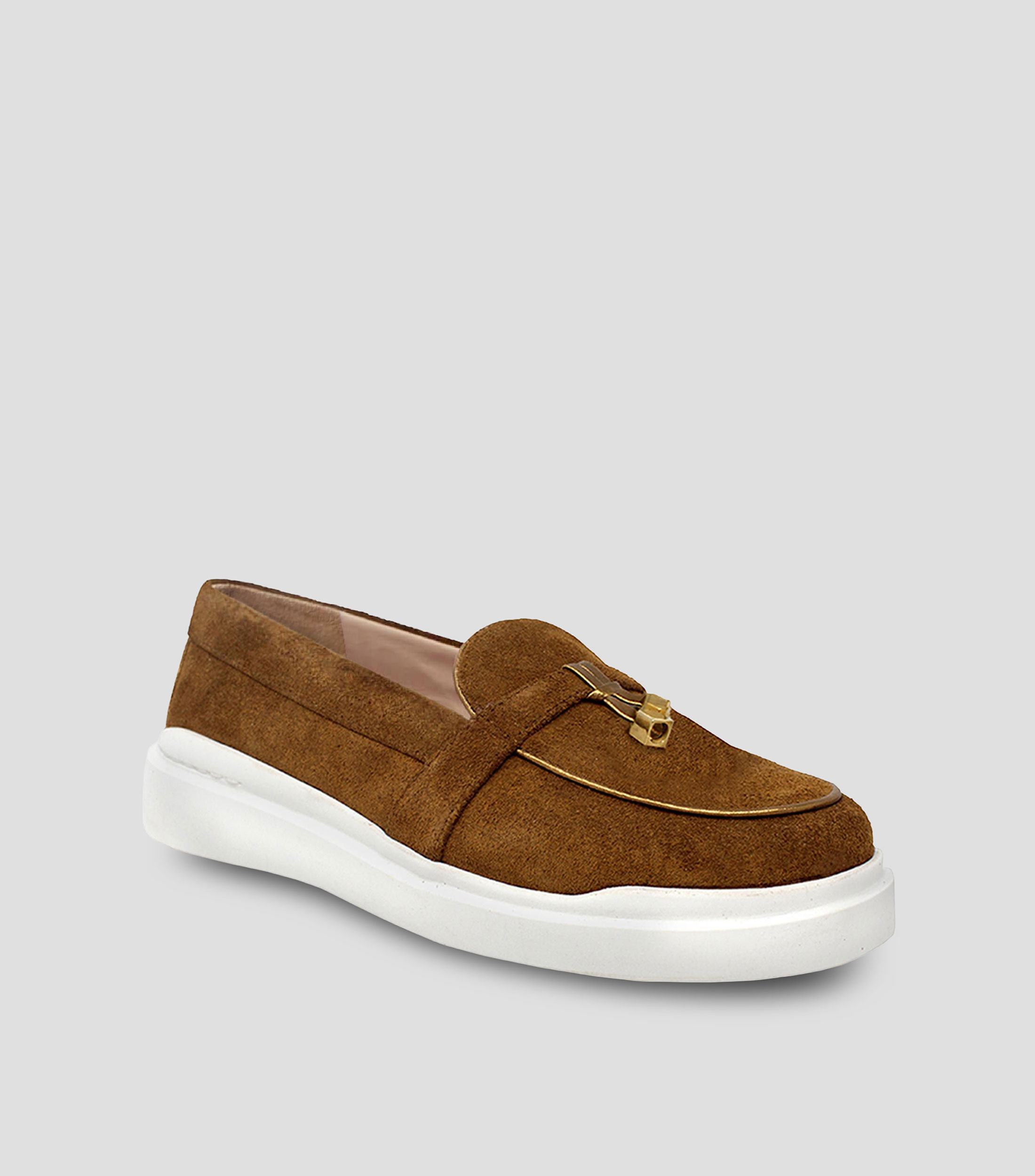 Mocasines Portofino con plataforma en piel liso Mujer