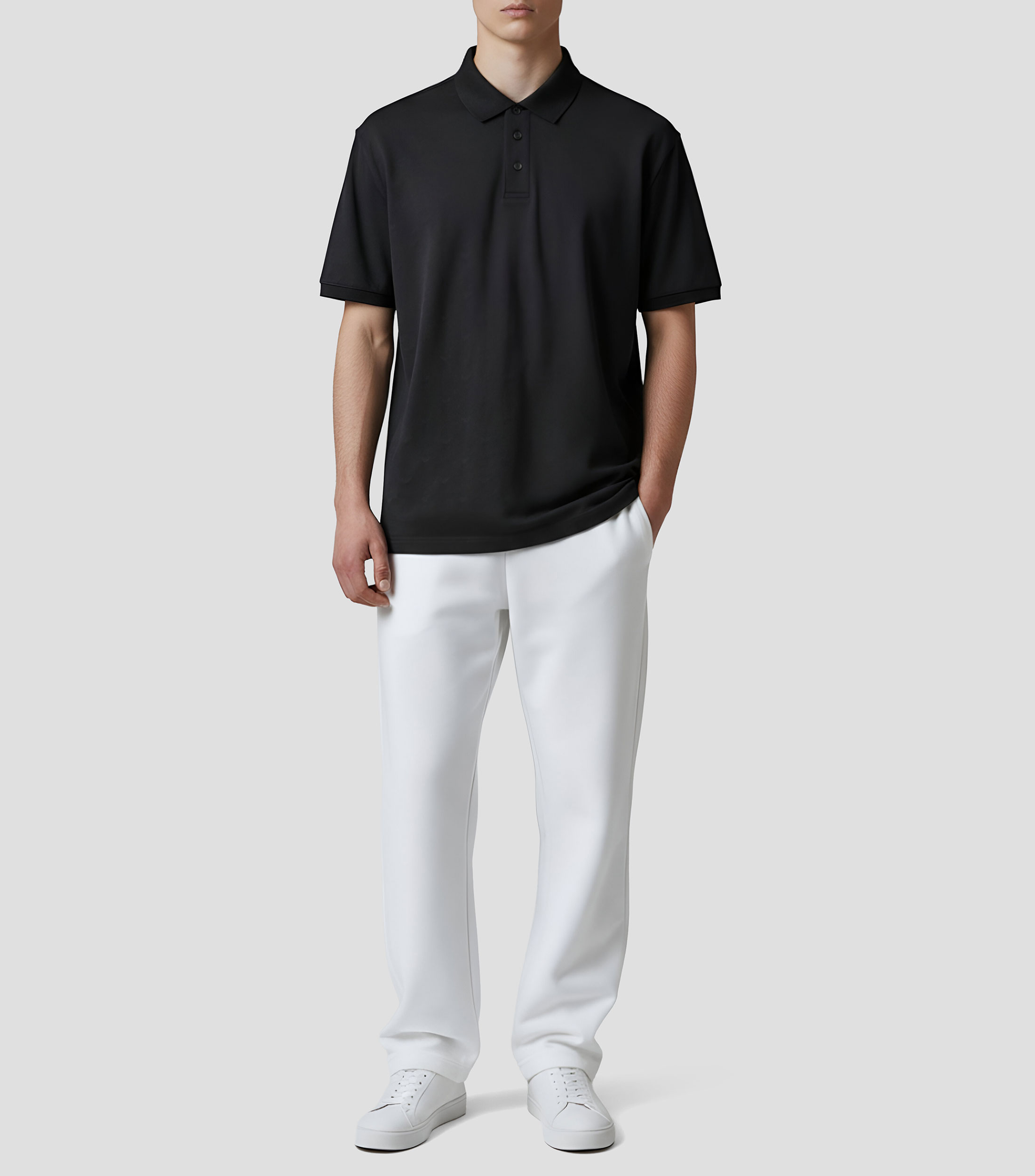 Playera tipo polo manga corta fantasía Hombre