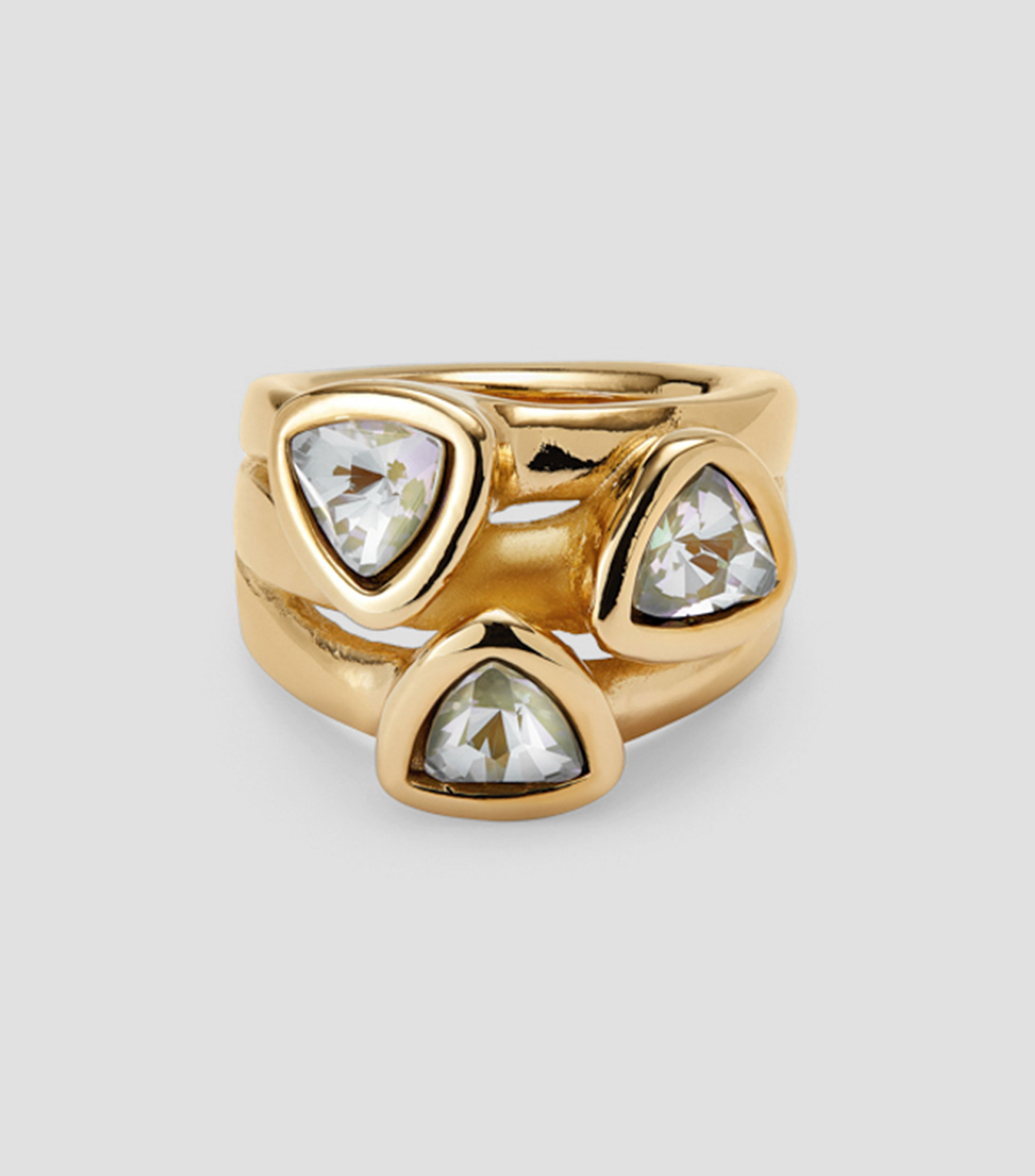 Anillo con triángulos Mujer