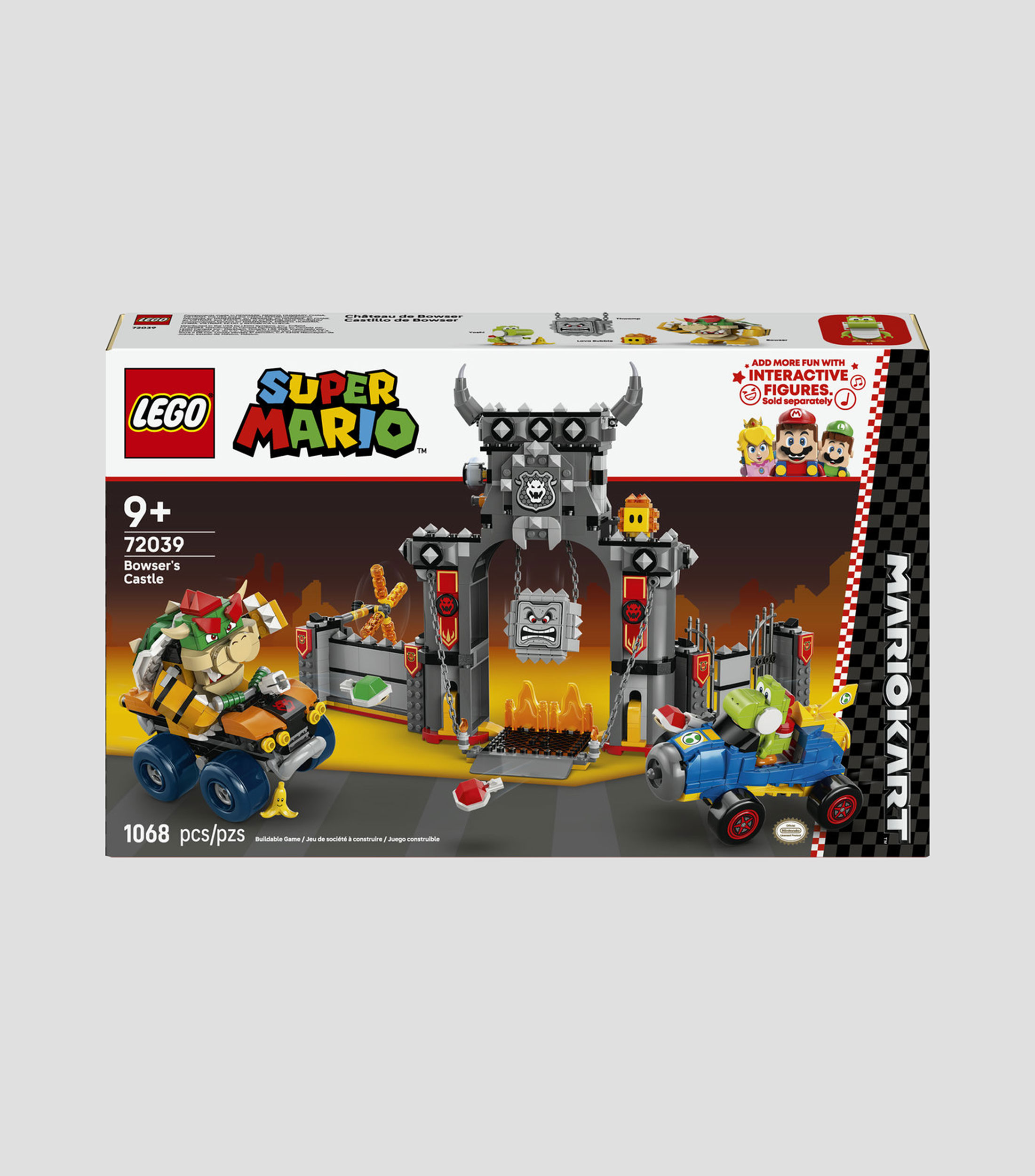 Lego Super Mario Kart Castillo de Bowser