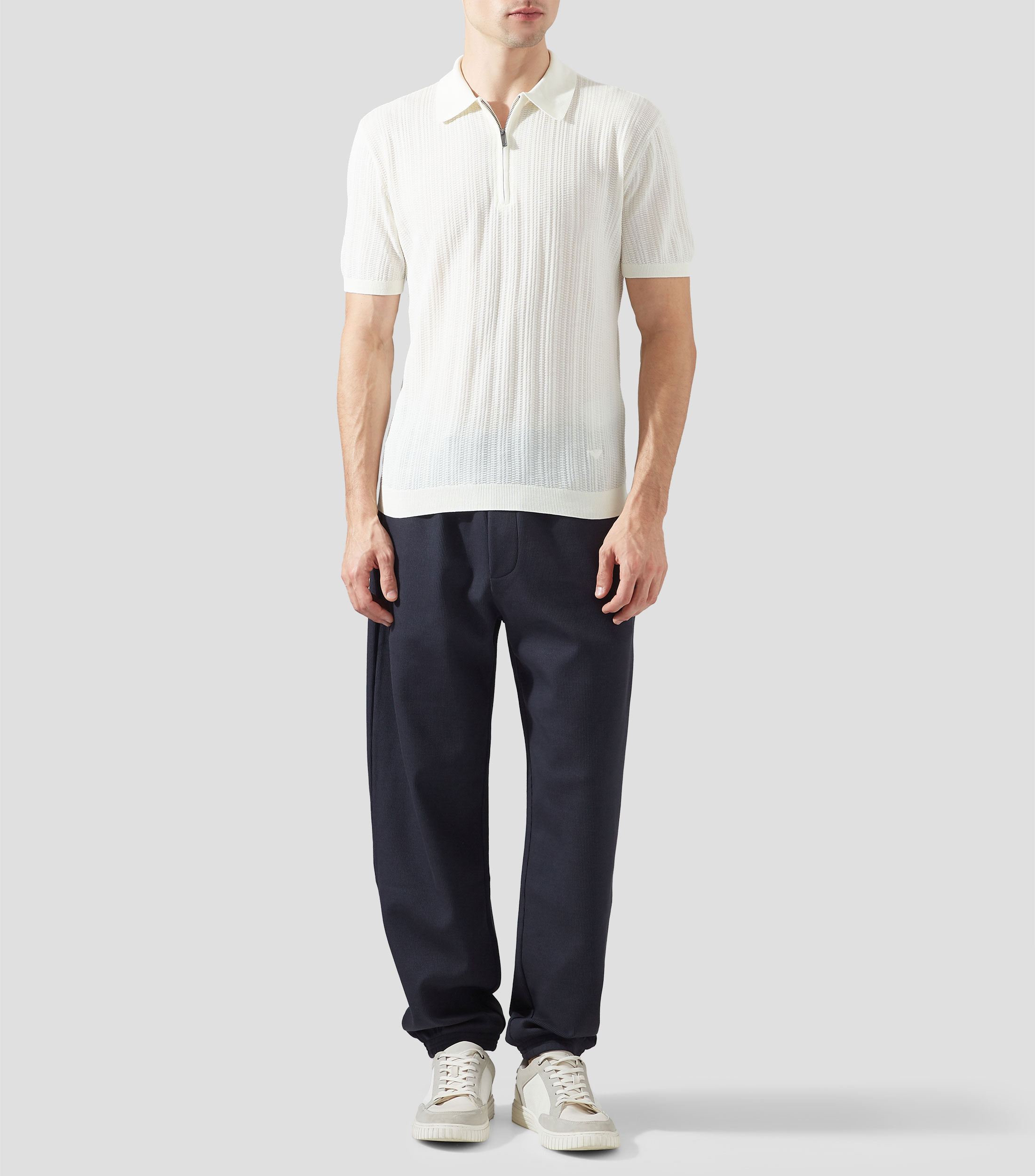 Suéter cuello polo Hombre