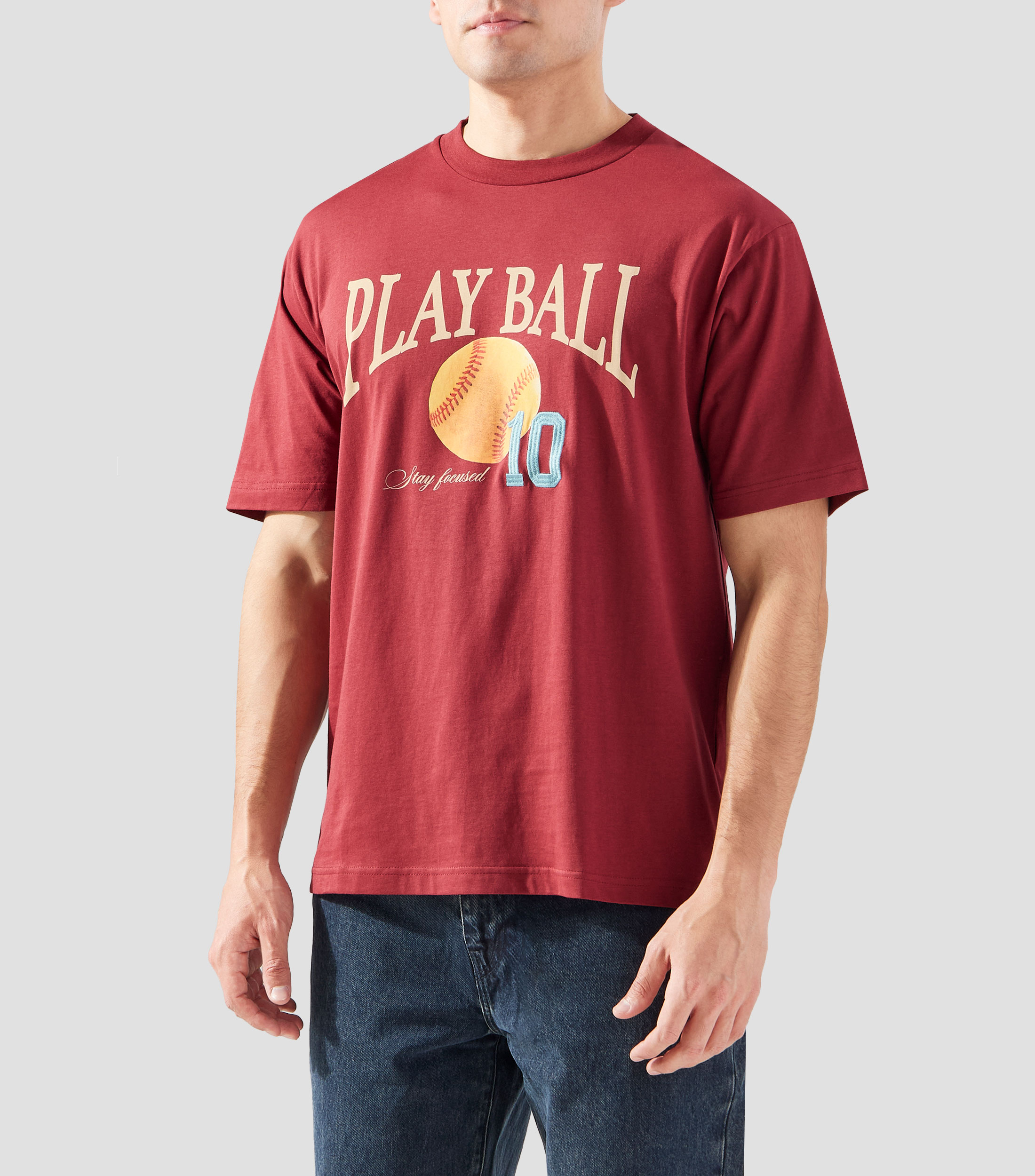 Playera cuello redondo manga corta Hombre
